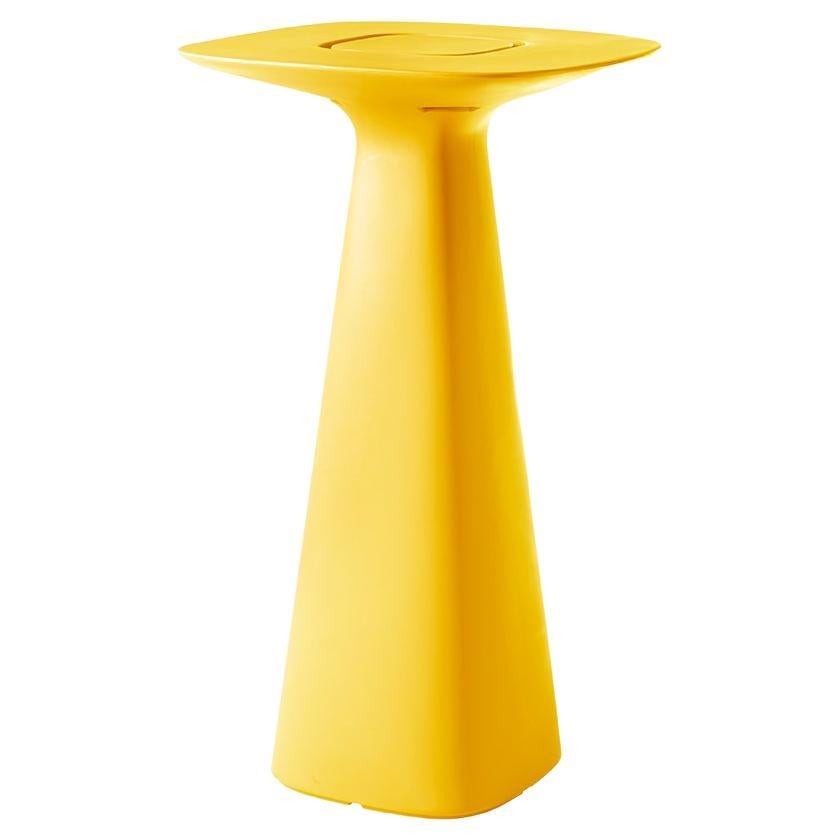Slide Design Amélie Up Table in Saffron Yellow by Italo Pertichini For Sale