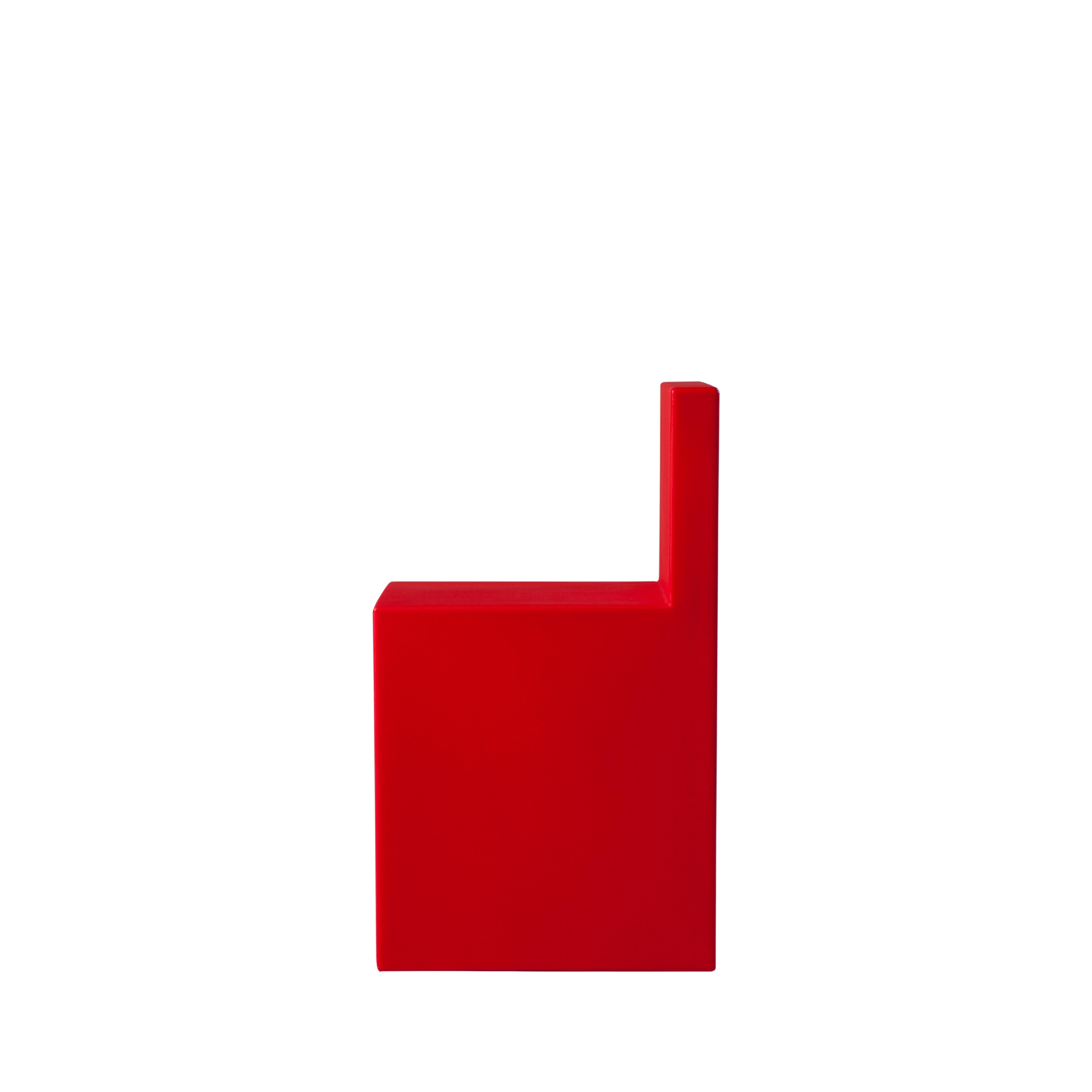 Chaise Slide Design Angolo Retto pour enfants en rouge flamme par Slide Studio Neuf - En vente à Brooklyn, NY