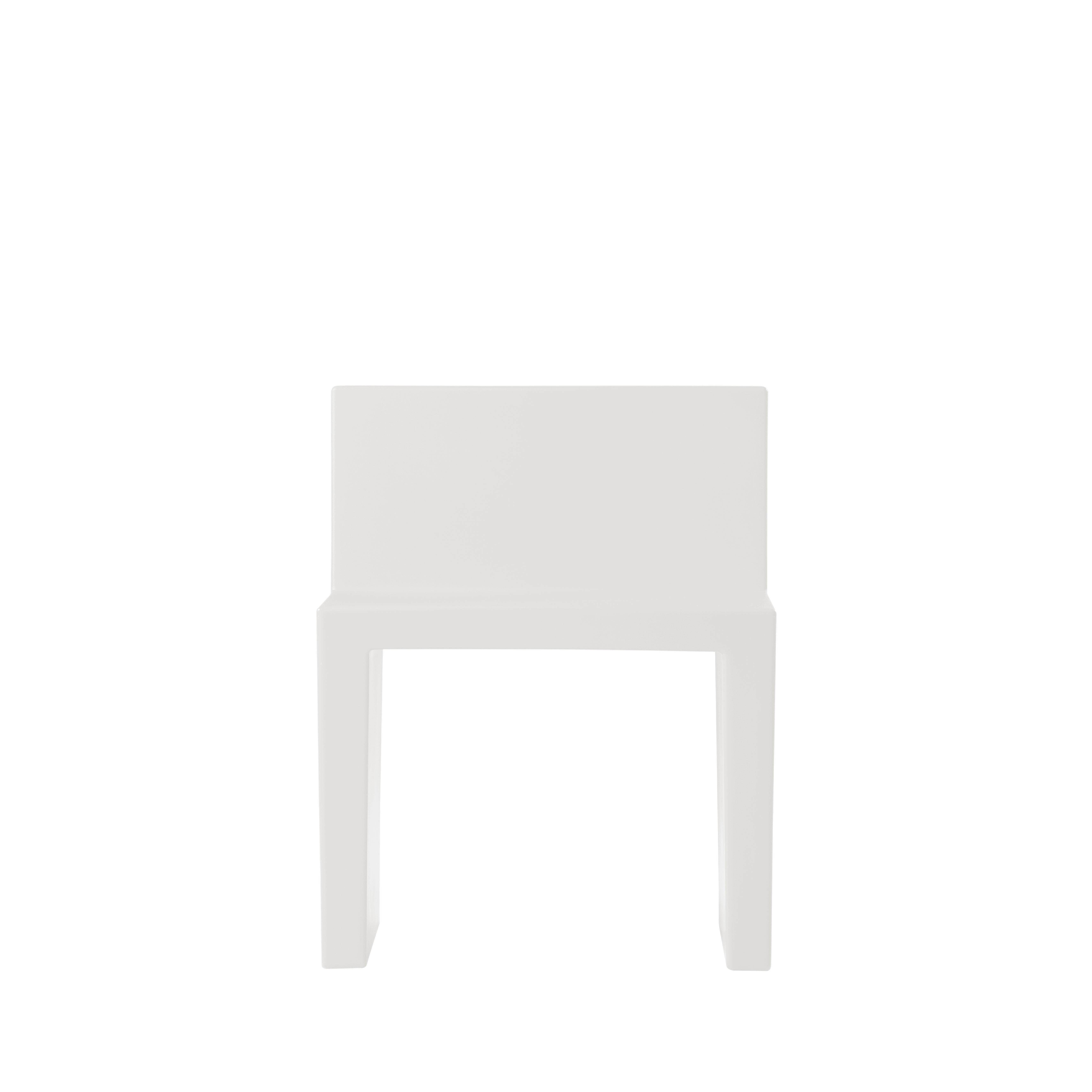 Italian Slide Design Angolo Retto Kids Chair in Milky White by Slide Studio For Sale