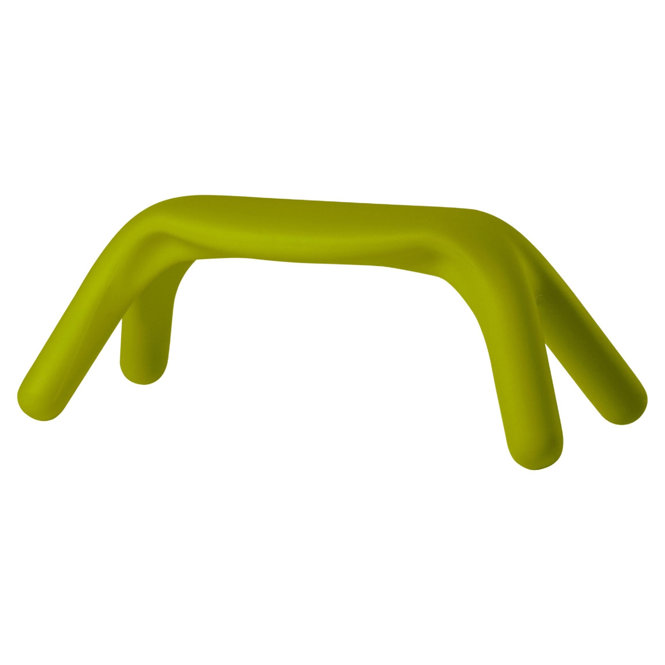 Slide Design Atlas Bench in Lime Green by Giorgio Biscaro For Sale