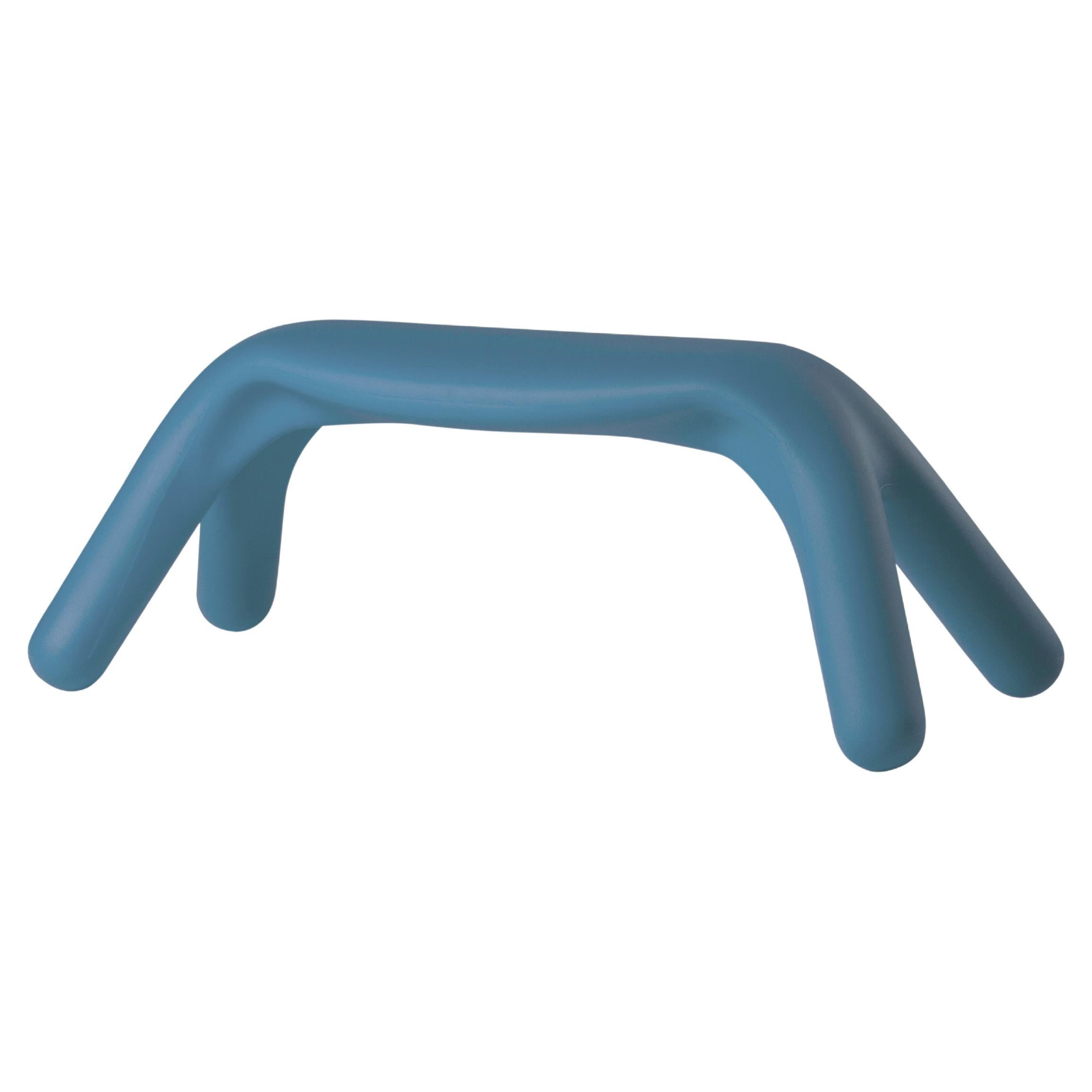 Slide Design Atlas Bench in Powder Blue by Giorgio Biscaro For Sale