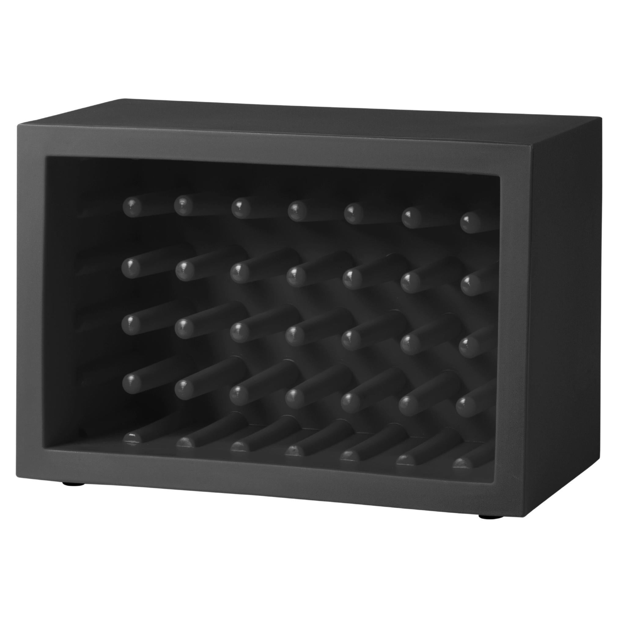 Slide Design Bachus Wine Rack in Jet Black by Marcel Wanders