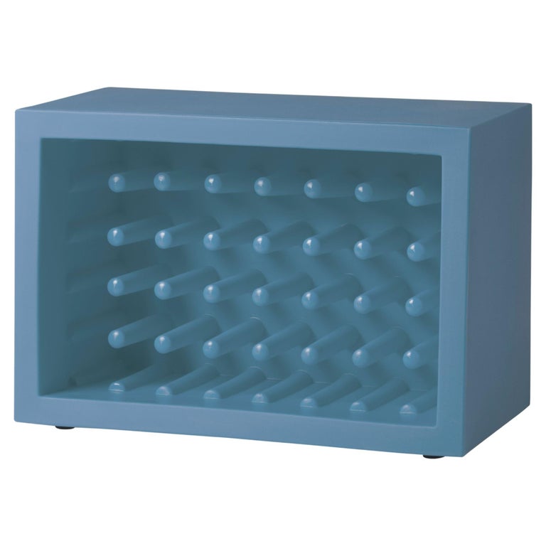 Slide Design Bachus Wine Rack in Powder Blue by Marcel Wanders For Sale at 1stDibs