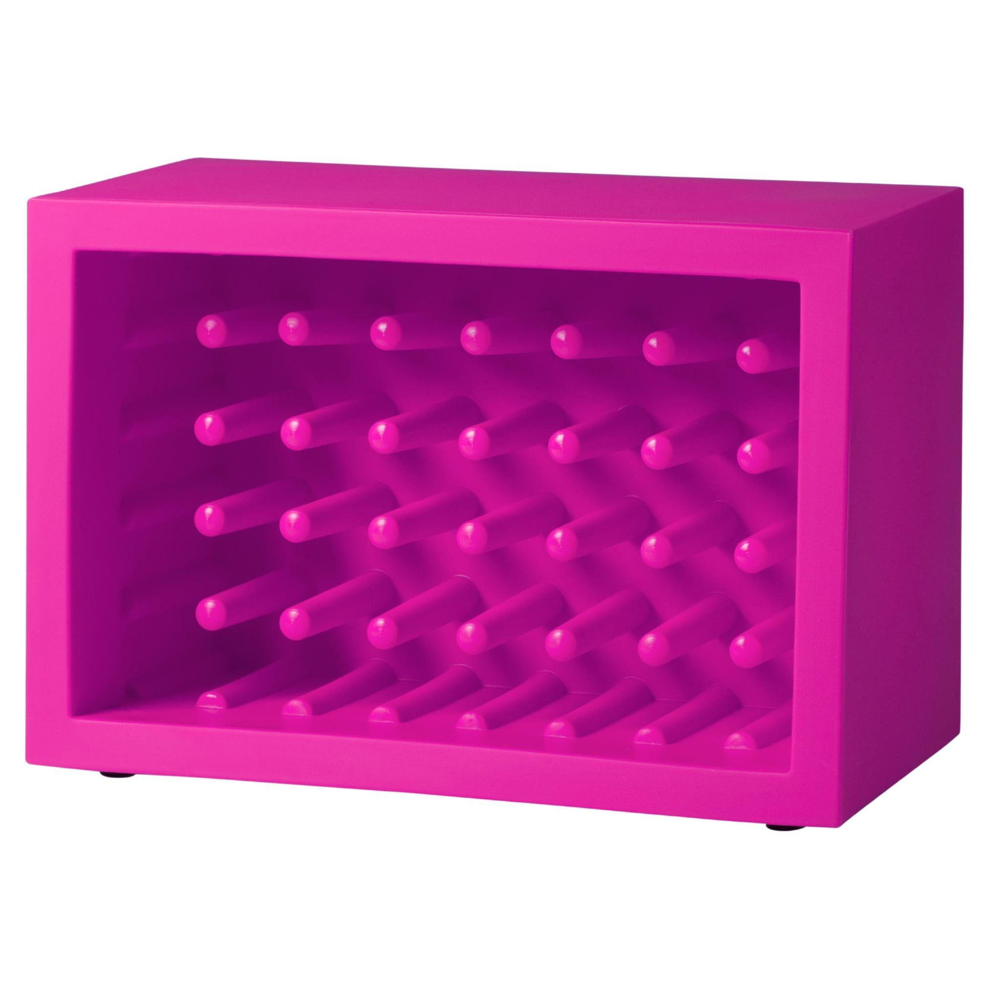 Slide Design Bachus Wine Rack in Sweet Fuchsia by Marcel Wanders For Sale