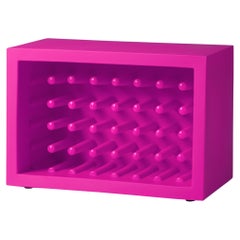 Estantería para vinos Bachus de Marcel Wanders, diseño deslizante, en fucsia dulce