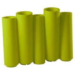 Slide Design Bamboo Cachepot in Lime Green by Tous Les Trois