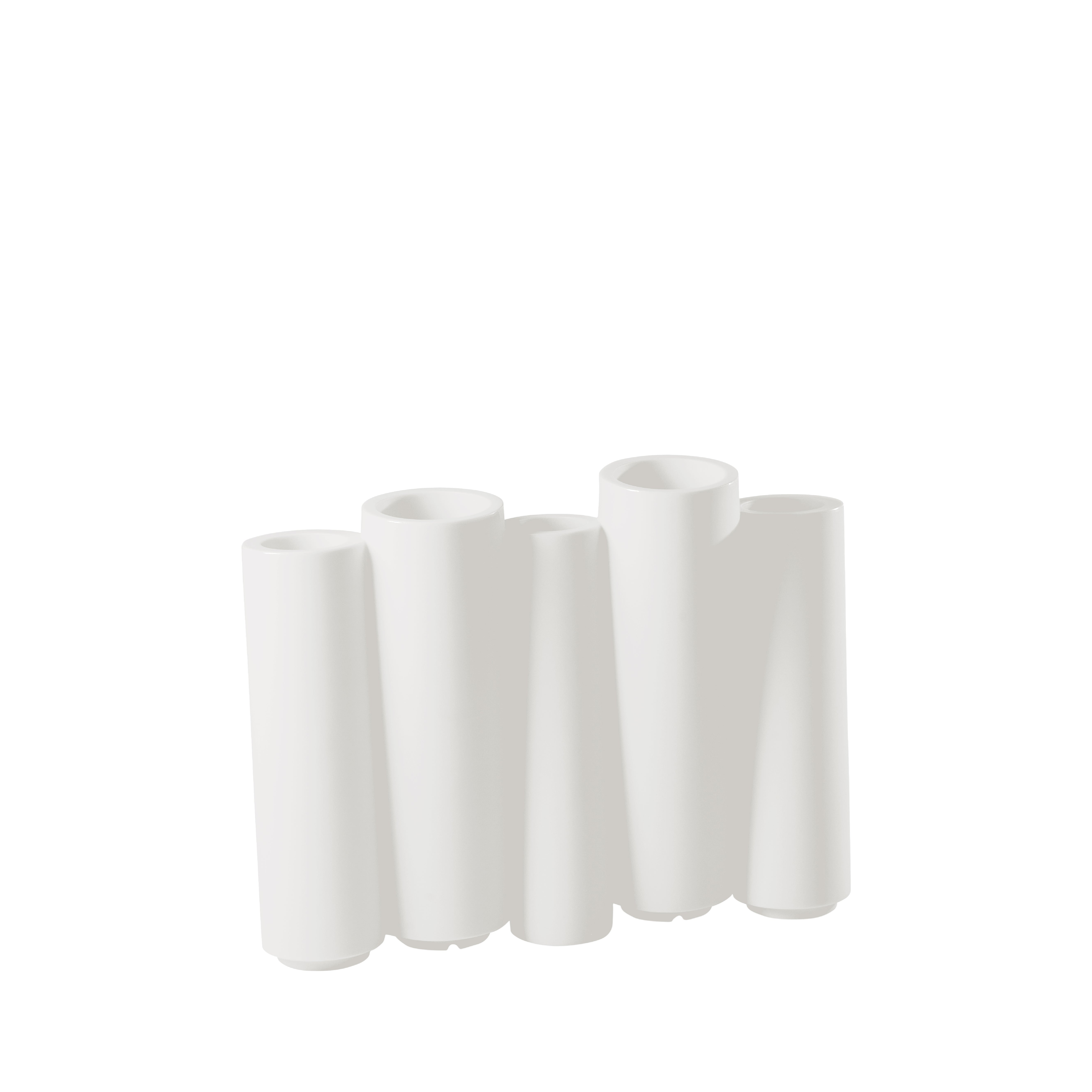Cache-pot en bambou Slide Design en blanc laiteux de Tous Les Trois en vente