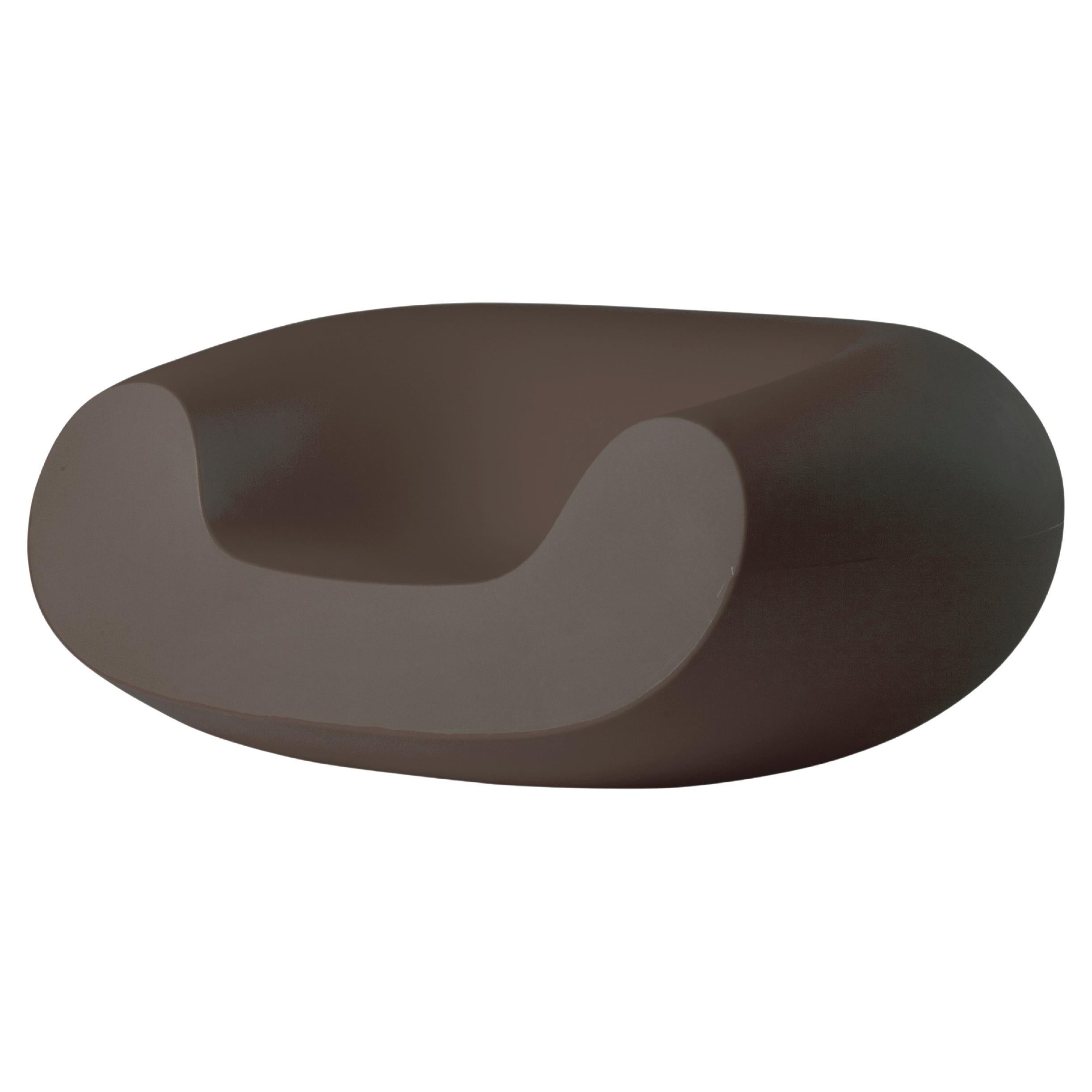 Slide Design Chubby Lounge Armchair in Chocolate Brown by Marcel Wanders