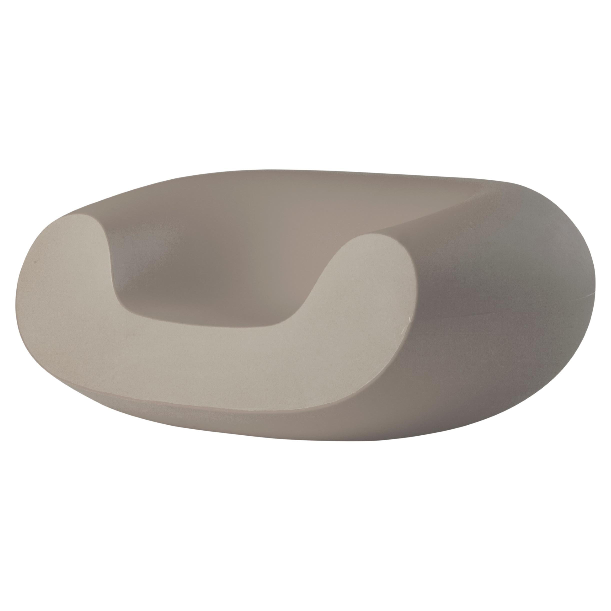 Poltrona Slide Design Chubby Lounge in grigio tortora di Marcel Wanders in vendita