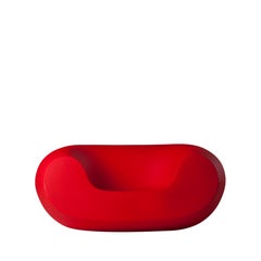 Slide Design Chubby Lounge Armchair in Flame Red by Marcel Wanders