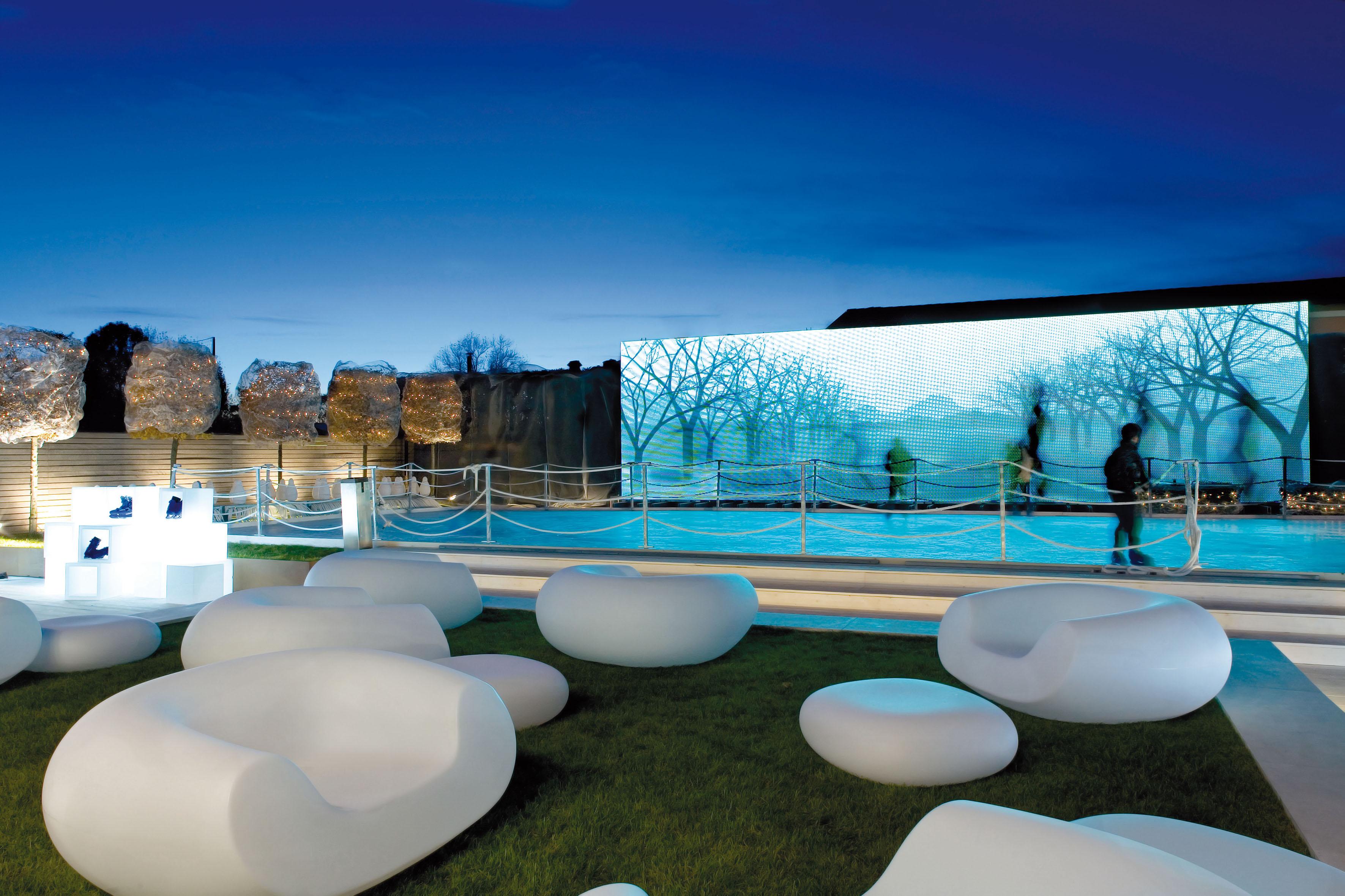 Pouf bas Slide Design en vert de Malva de Marcel Wanders en vente 3