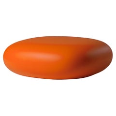 Slide Design Chubby Low Pouf in Pumpkin Orange by Marcel Wanders