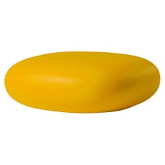 Slide Design Chubby Low Pouf in Saffron Yellow by Marcel Wanders