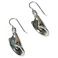 Slide Earrings in Sterling Silver by Kirsten Muenster Jewelry