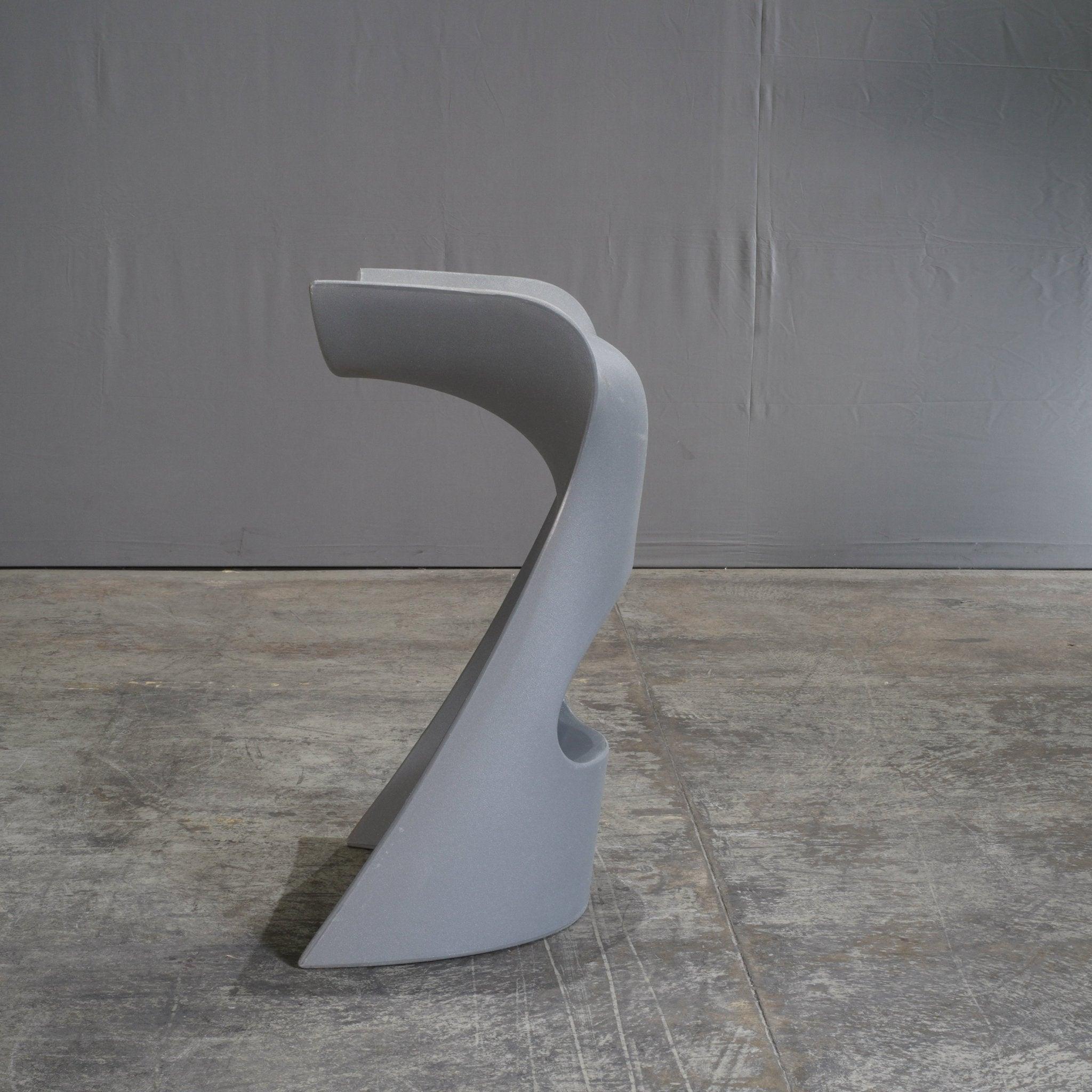 Modern Slide Koncord Grey Stool by Karim Rashid