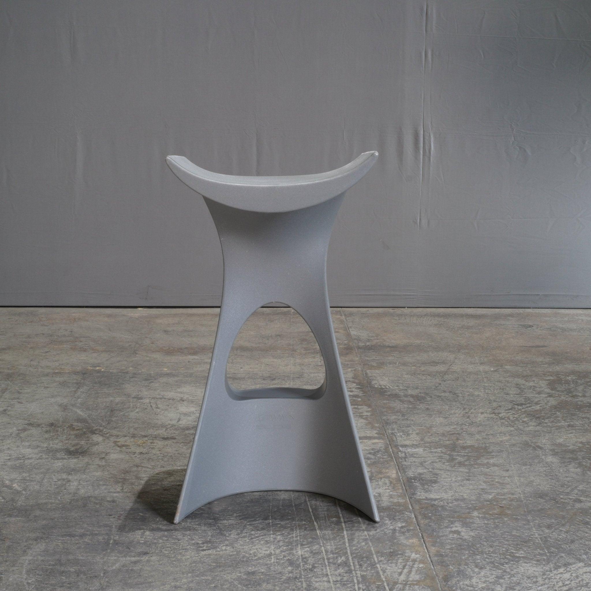 Italian Slide Koncord Grey Stool by Karim Rashid