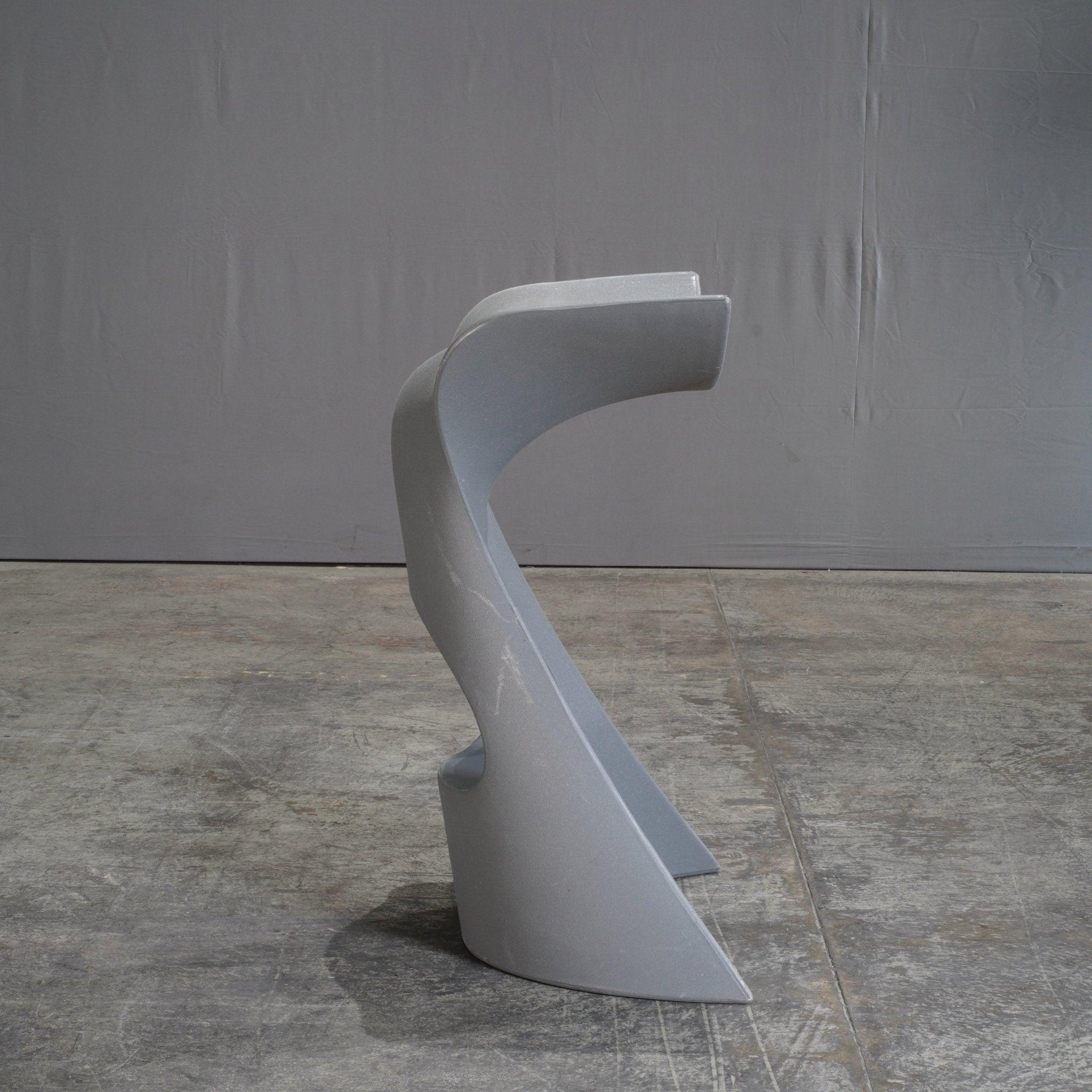 Slide Koncord Grey Stool by Karim Rashid In Good Condition In Basildon, London