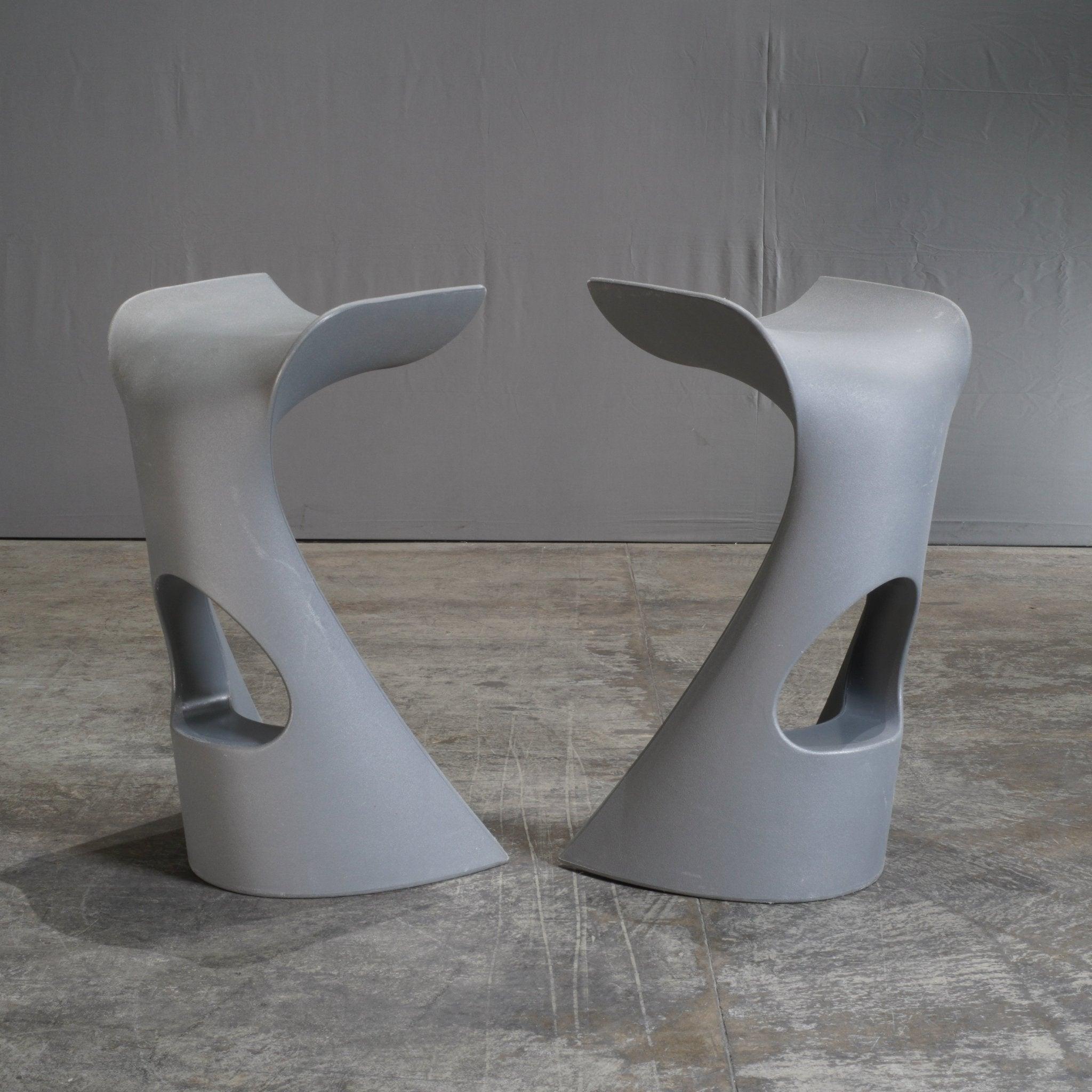 Slide Koncord Grey Stool by Karim Rashid 1