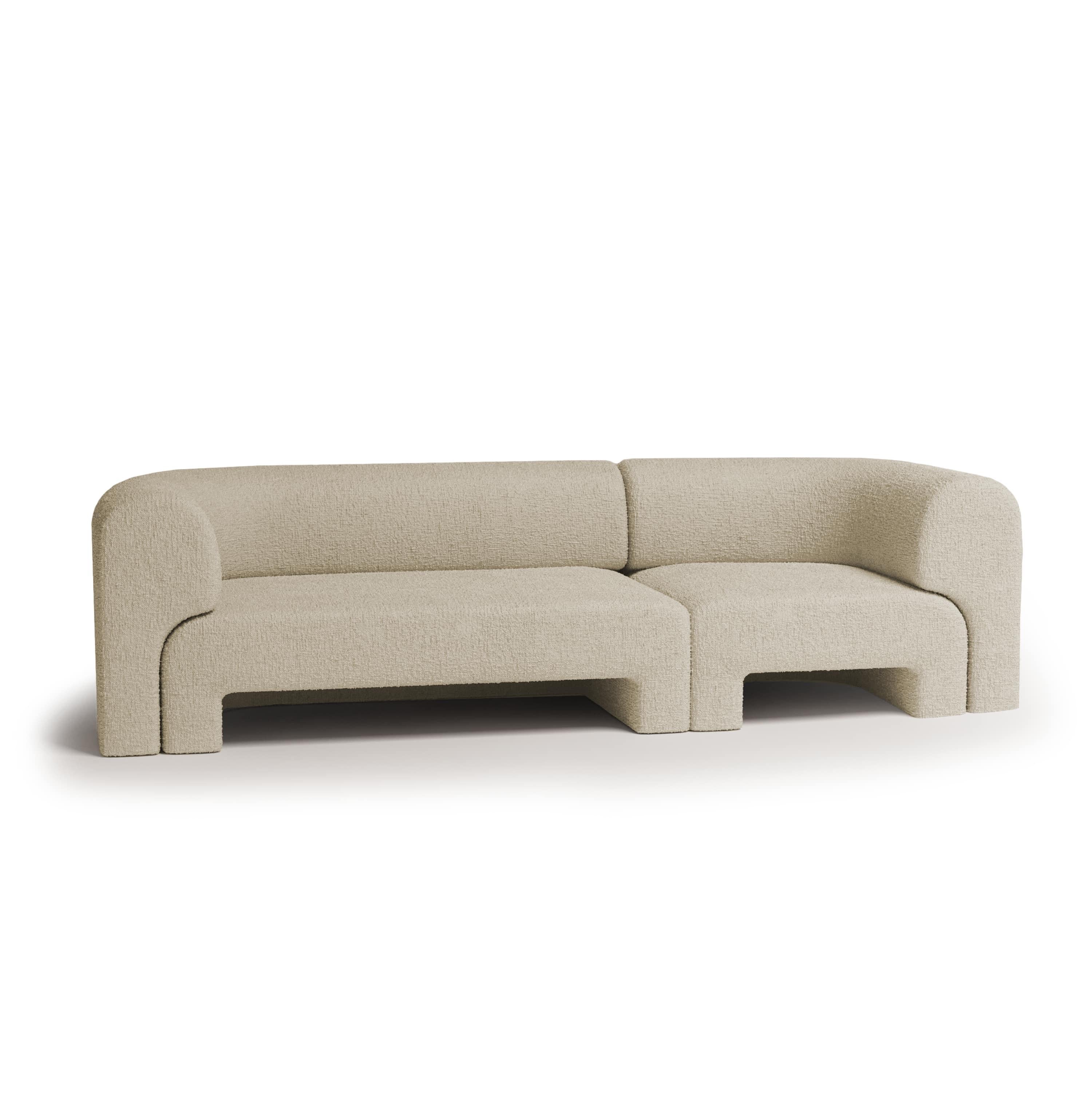 Inspired by the continuous flow of water and the softness of natural movement, the Slide collection was born from a desire to create pieces that embrace the body and invite stillness. With fluid, rounded lines, each element in this upholstery