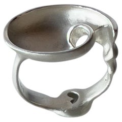 Slide Ring in Sterling Silver by Kirsten Muenster Jewelry