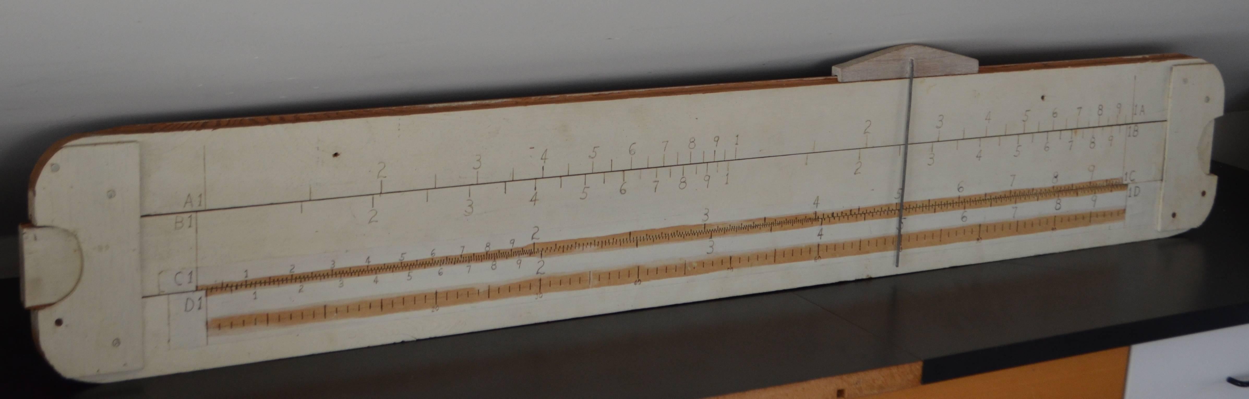 American Slide Rule Handmade Oversize for Teacher Classroom Demonstration