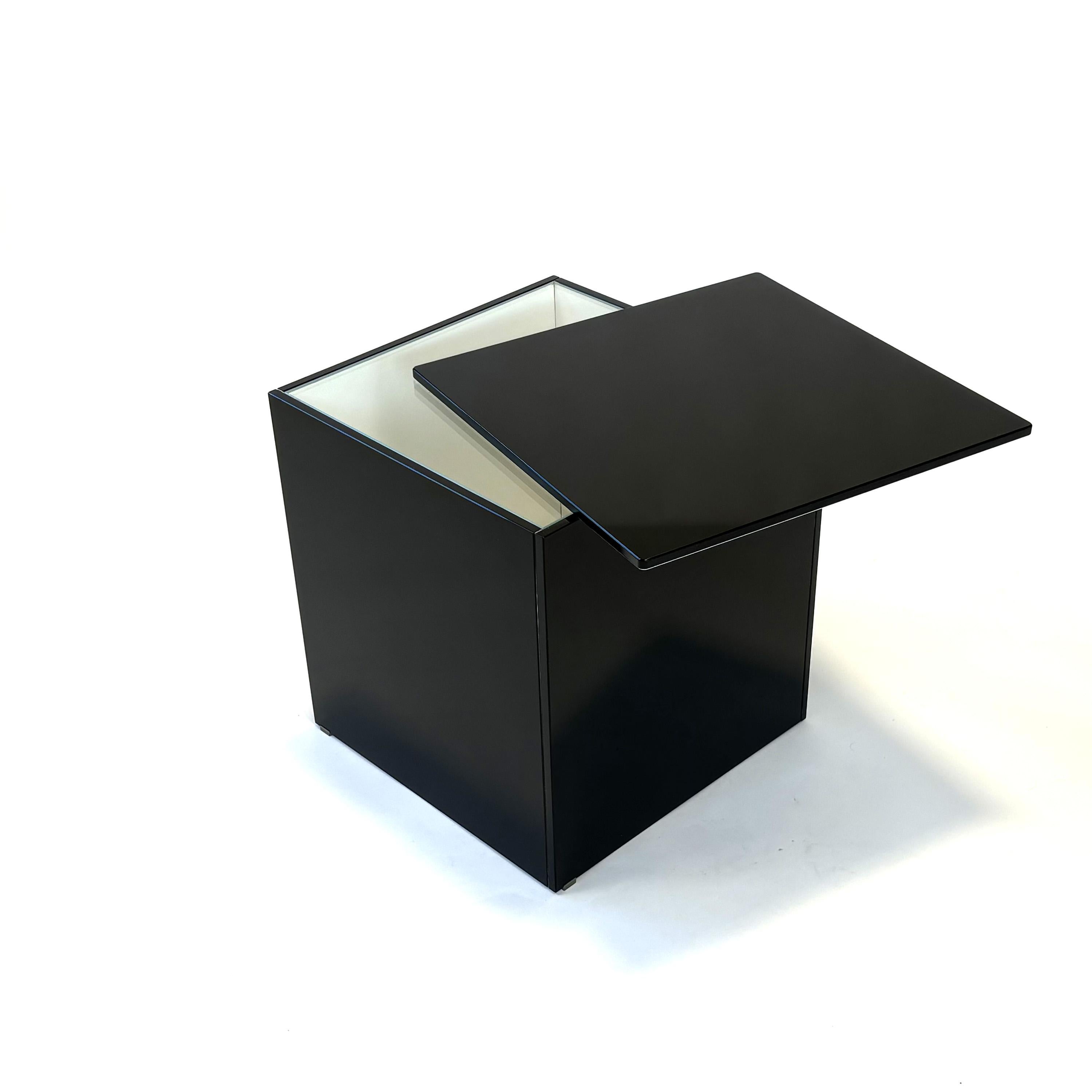 Glass Slide Table (Short) by Nendo For Sale