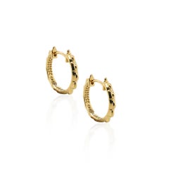 Slider Croc Hoop in 18ct yellow gold