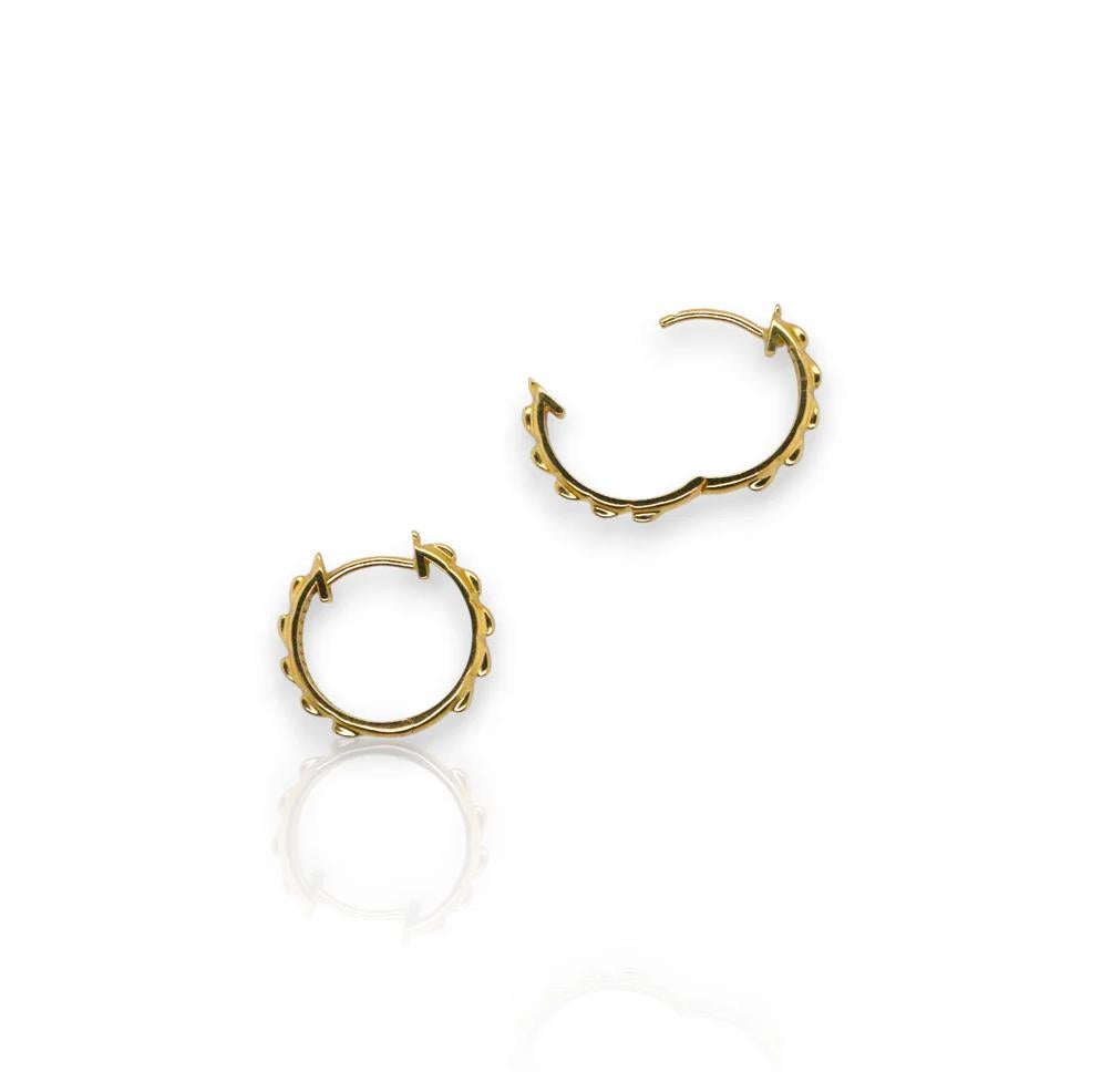 Slider Croc Hoop de oro amarillo de 18 ct Artesano en venta