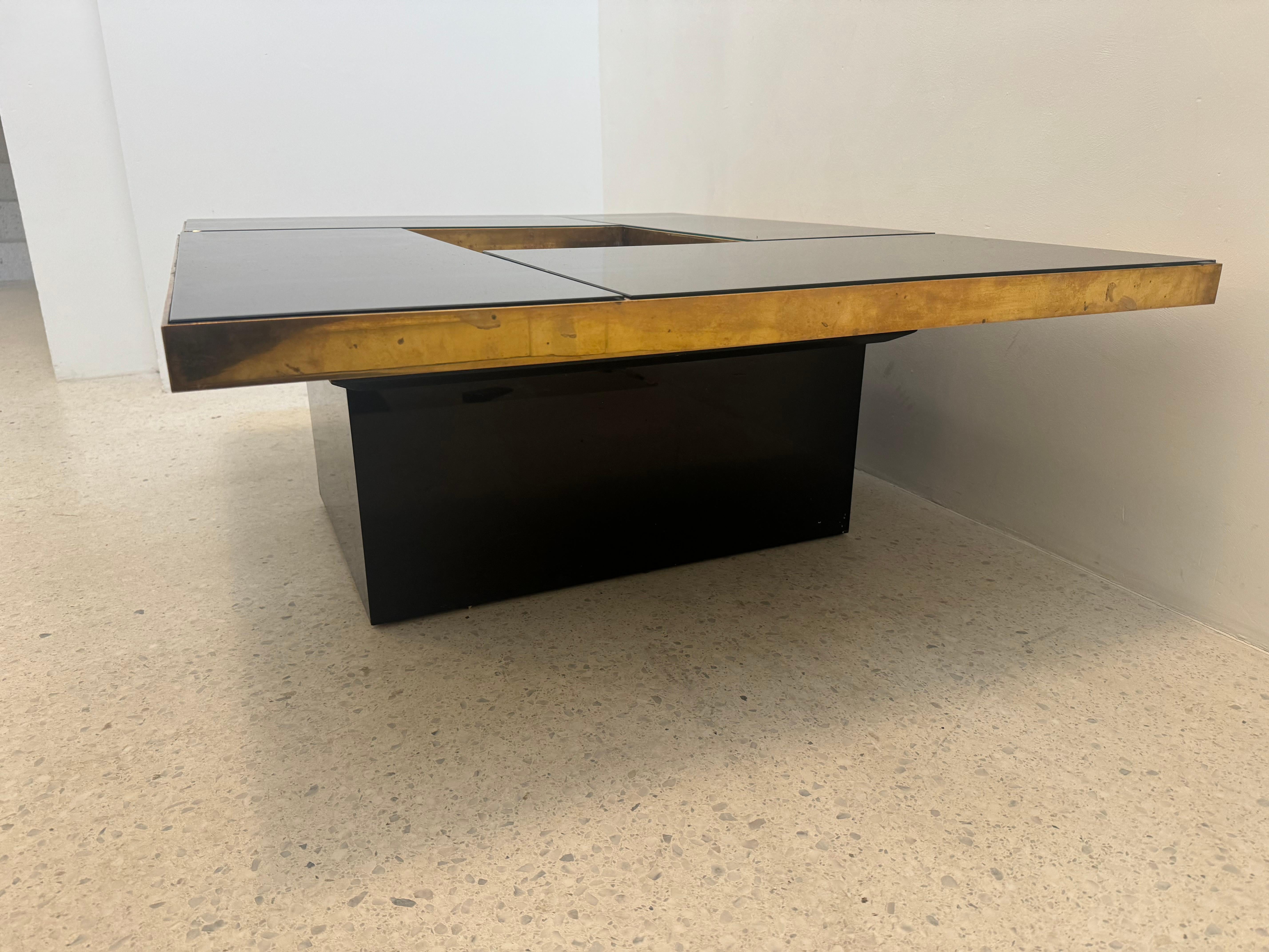 Table basse coulissante avec bar caché, Belgo Chrom en vente 3
