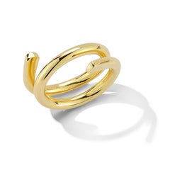 Sliding Doors Gold Ring by Oblik Atelier