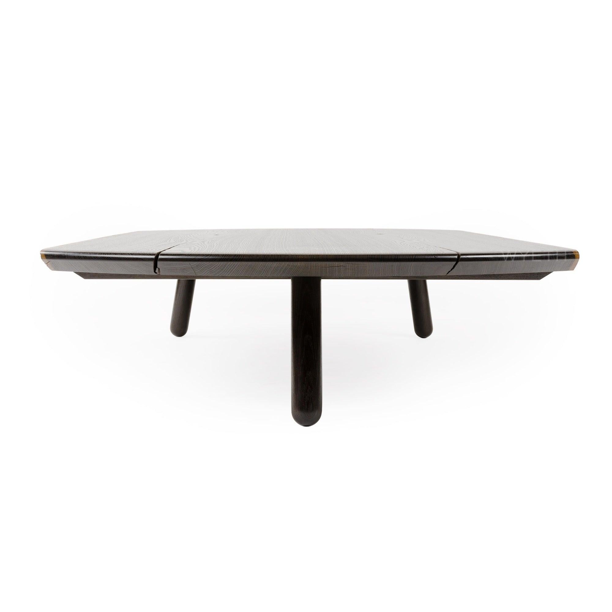 Table basse à queue d'aronde coulissante, fabriquée sur commande Bon état - En vente à Sagaponack, NY