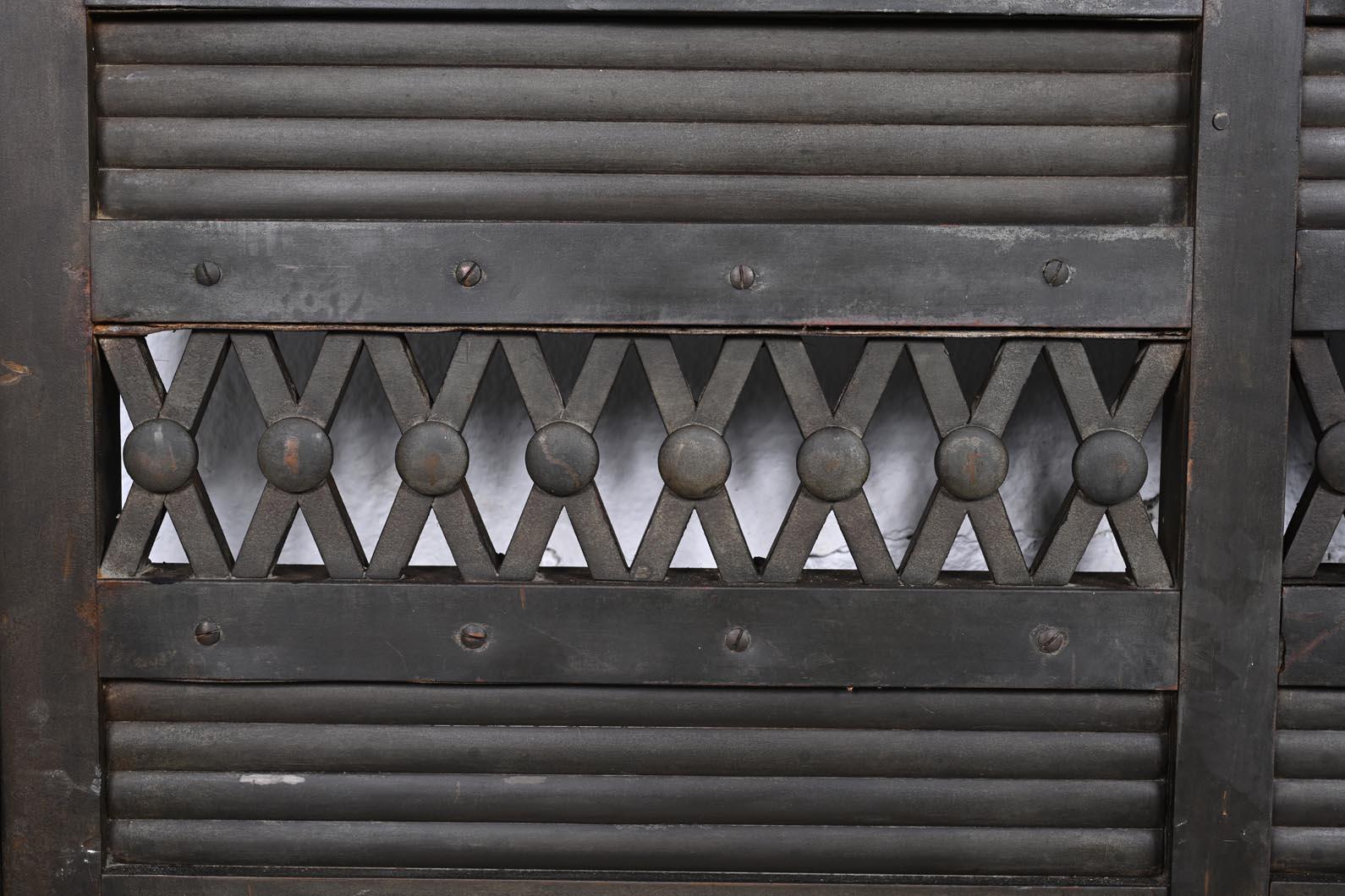 Sliding Gate with Egyptian-Inspired Design For Sale 2