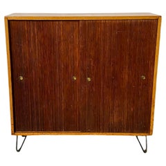 Retro Sliding Tamboor Door Cabinet 