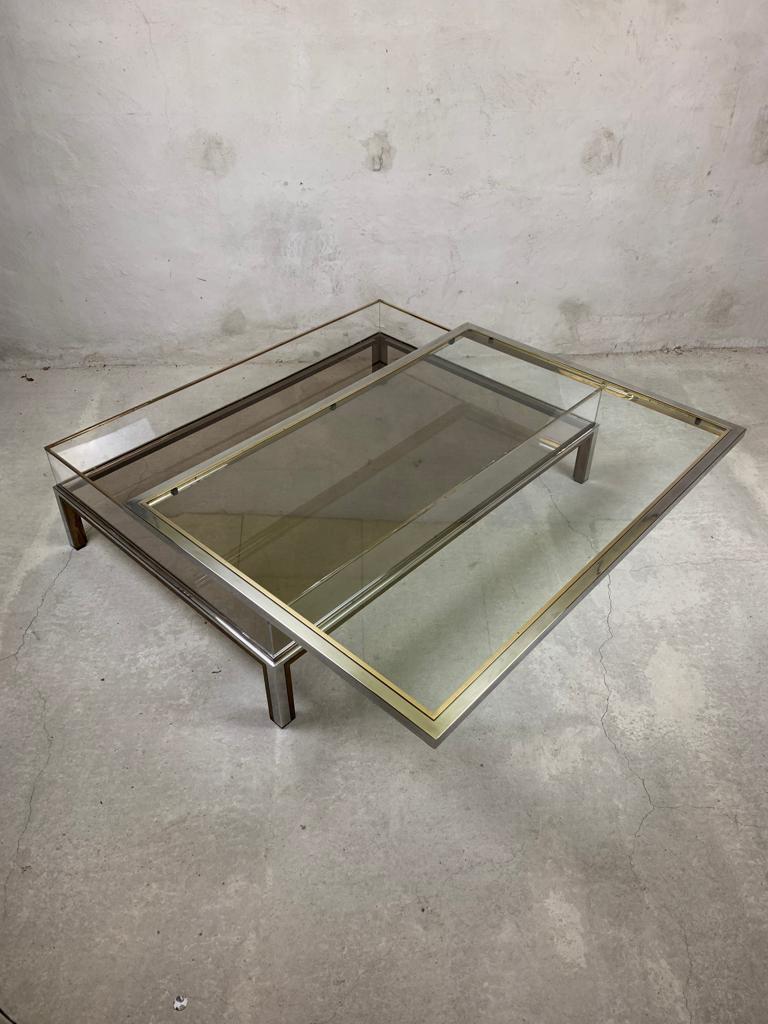 Belgian Sliding Top Coffee Table By Belgochrom, 1970s For Sale