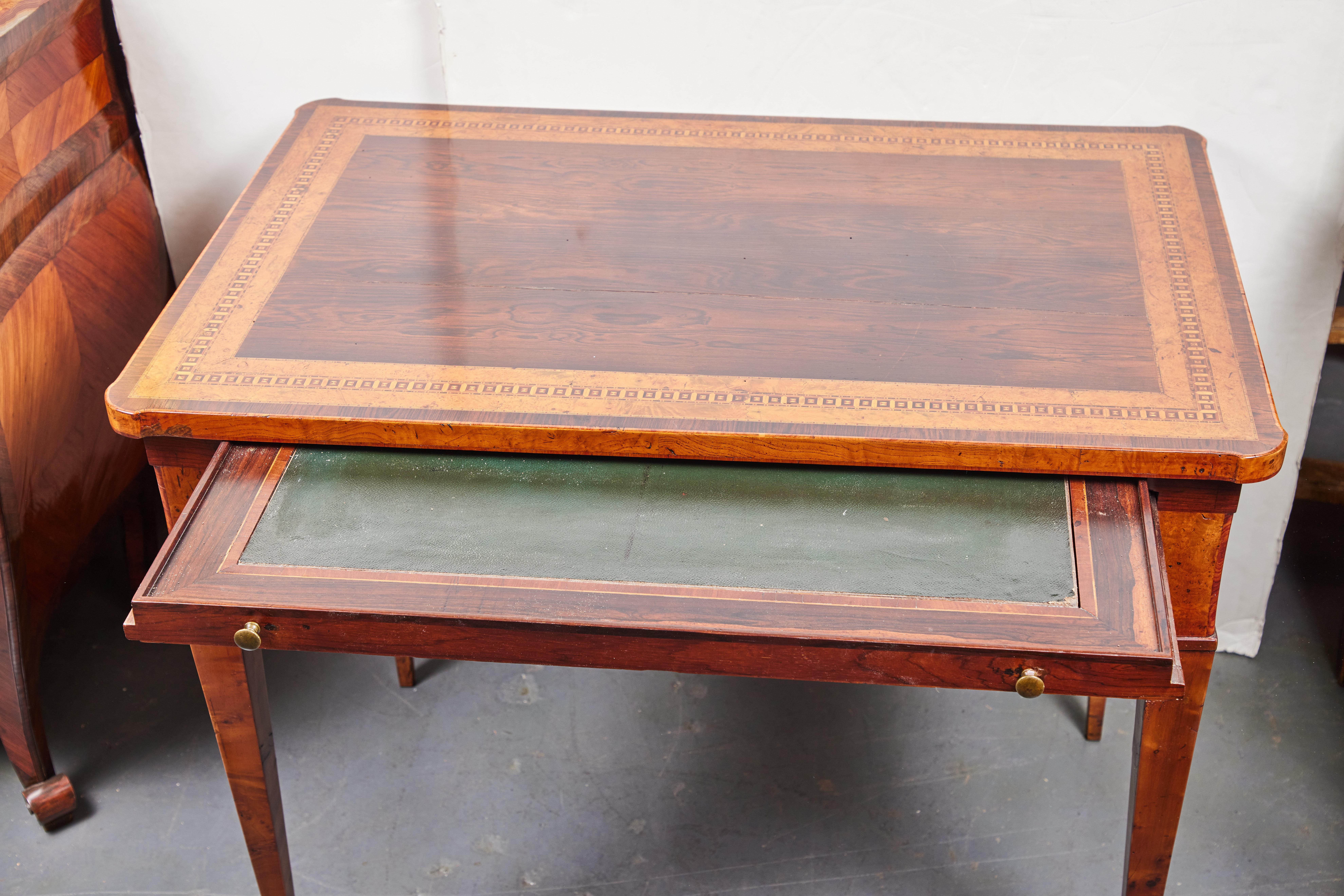 Early 20th Century Sliding Top, Italian Desk For Sale