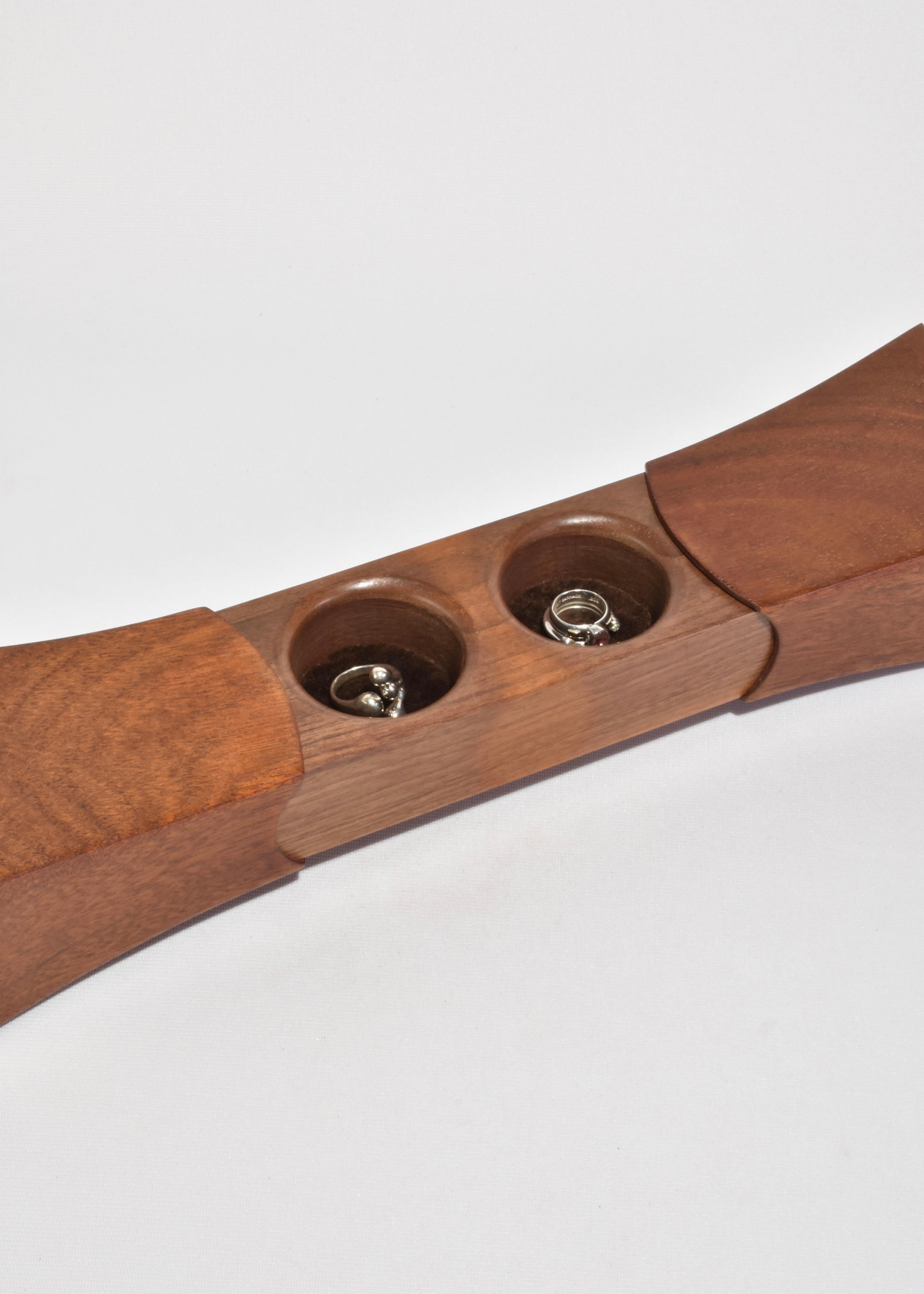 Schiebe-Ringbox aus Holz (Handgefertigt) im Angebot