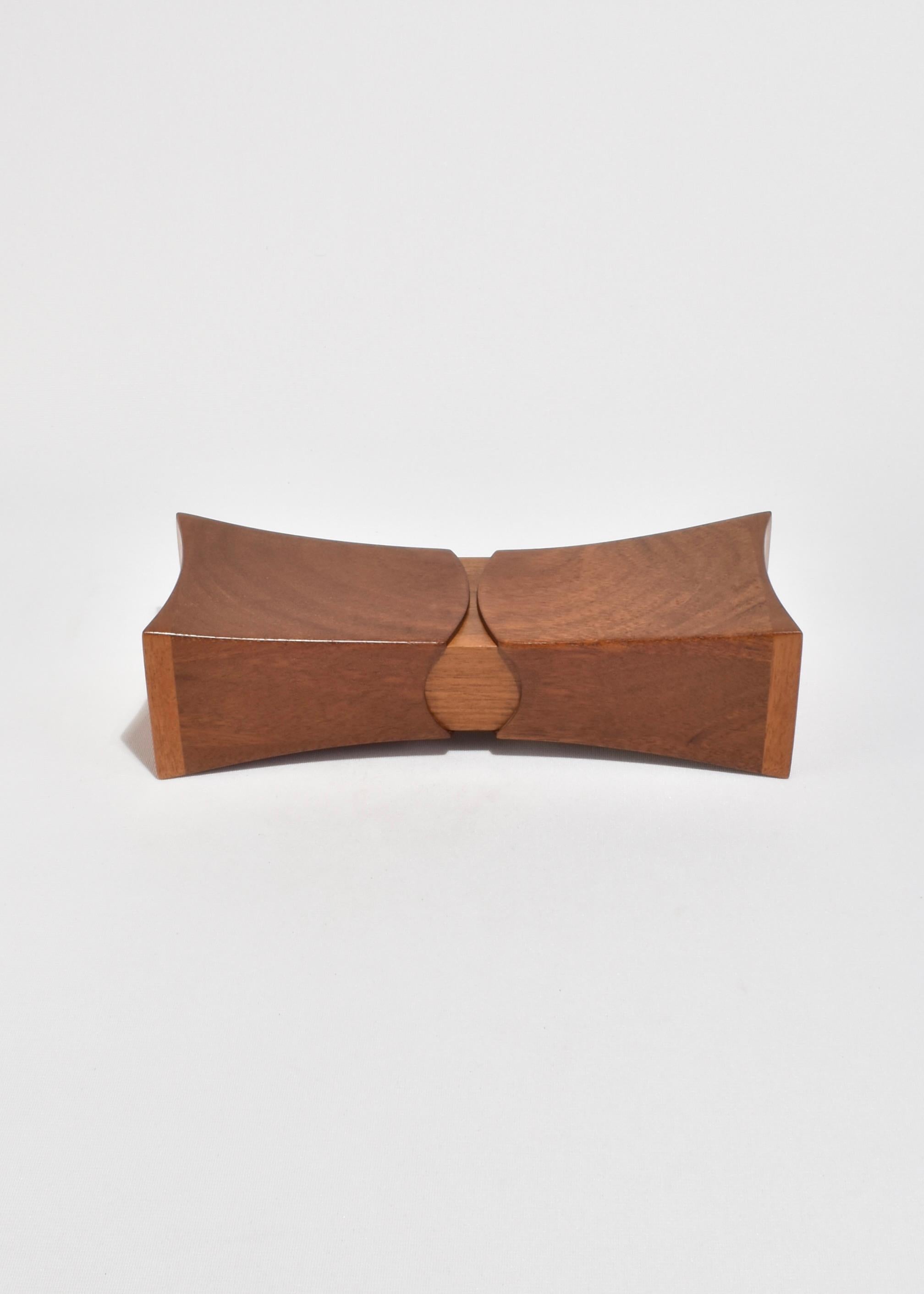 Schiebe-Ringbox aus Holz (20. Jahrhundert) im Angebot