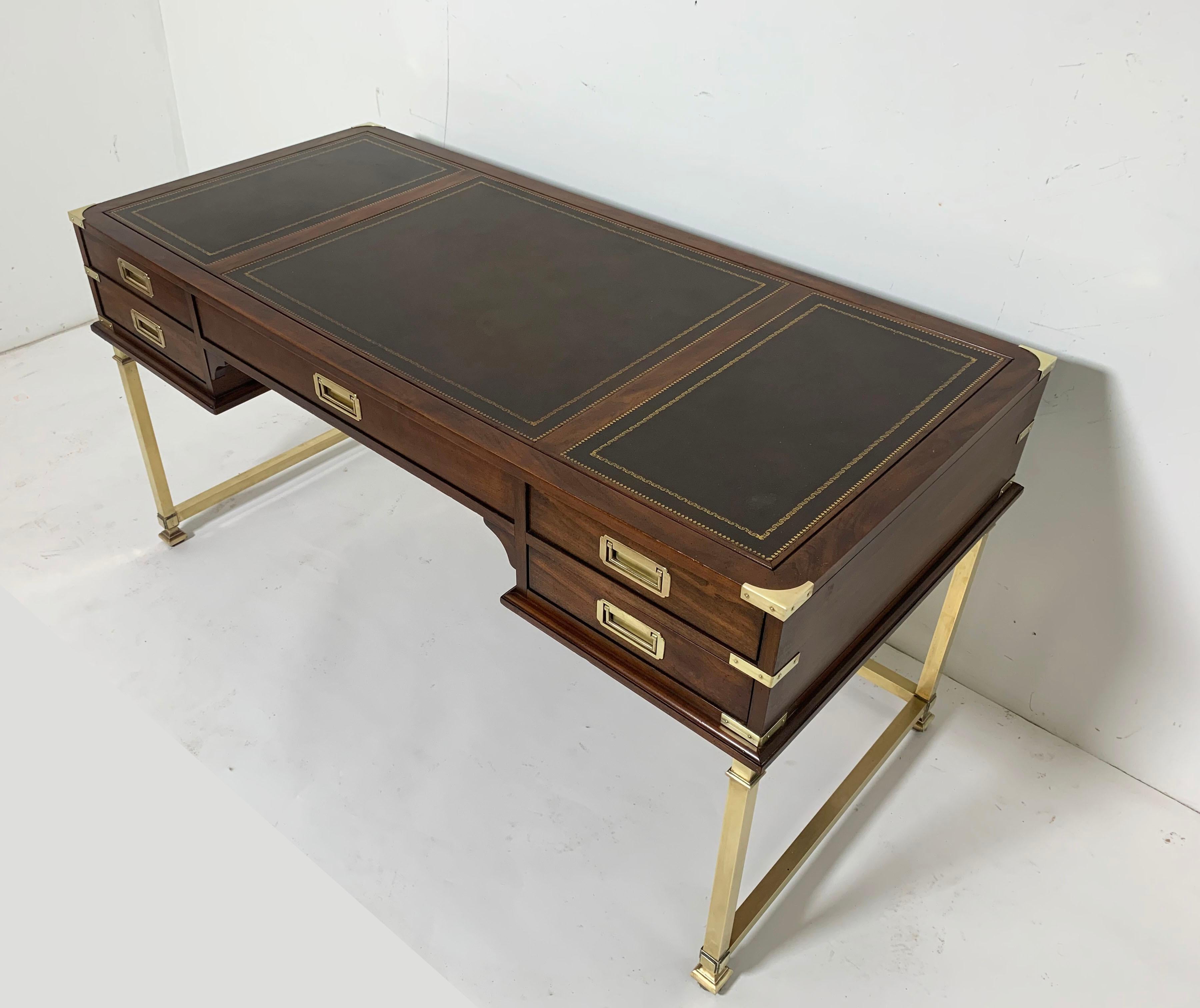 sligh furniture desk leather top