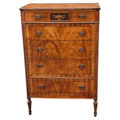 Commode à bandes croisées en acajou crocheté de Sligh Furniture Hepplewhite