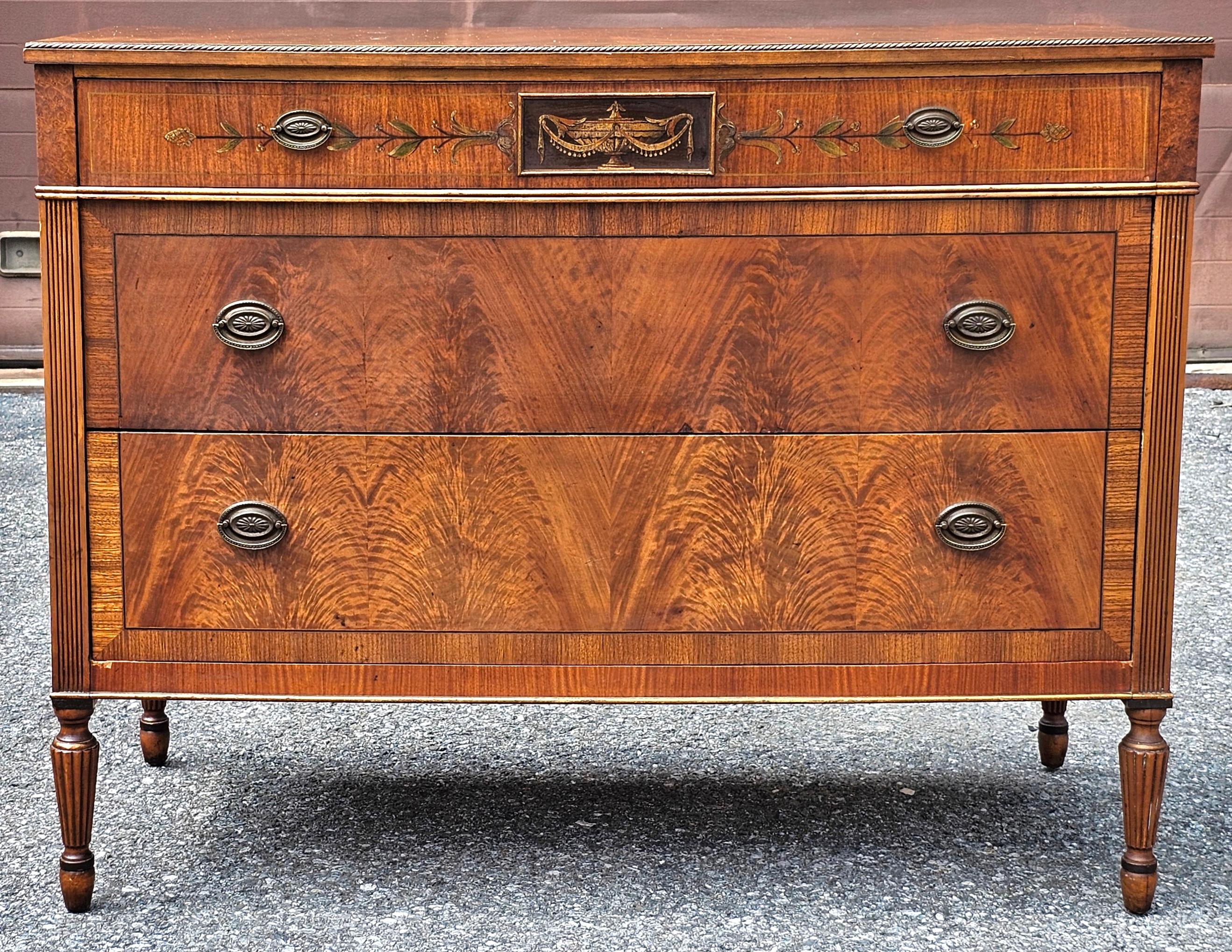 Commode à bandes croisées en acajou crochu de Sligh Furniture en vente 4