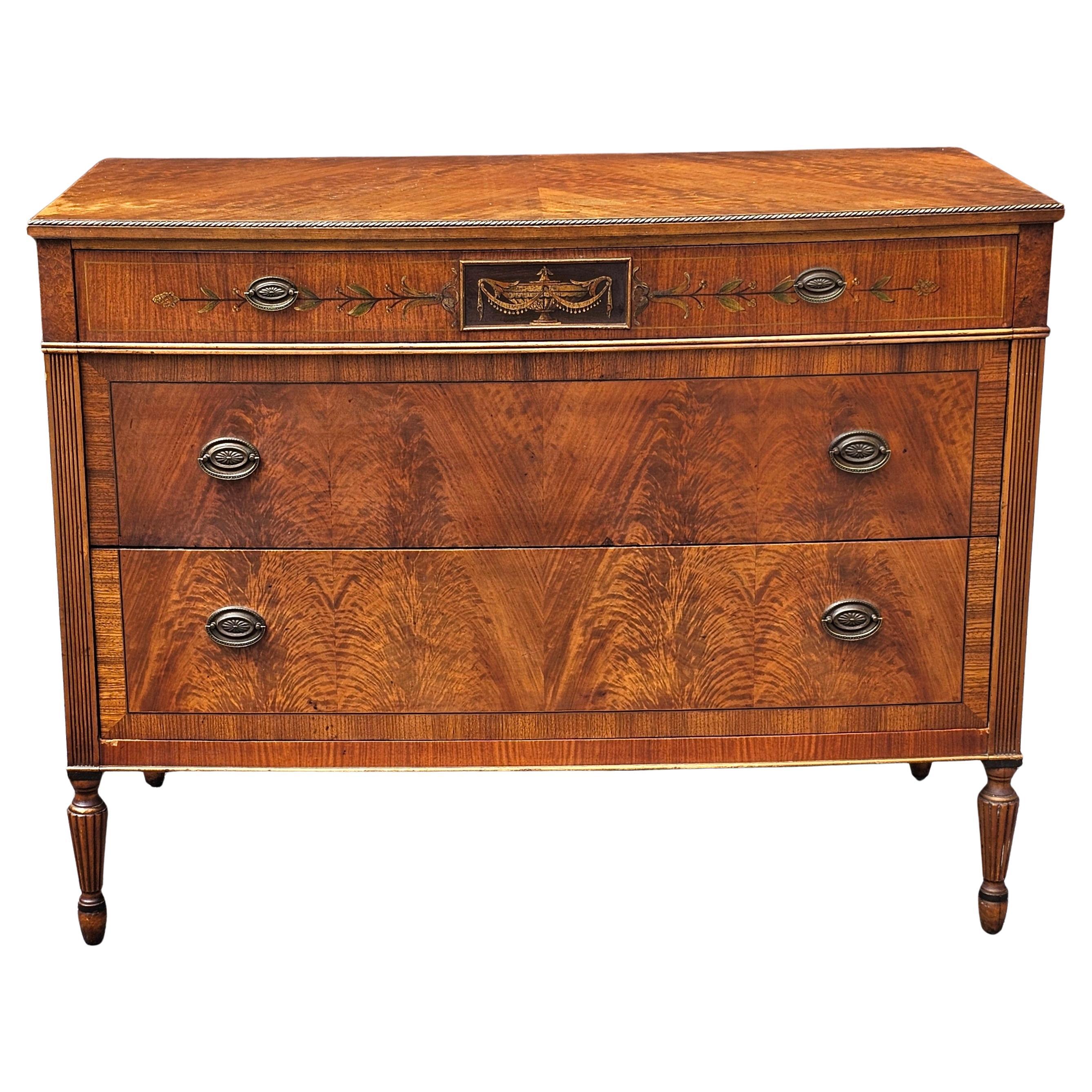 Commode à bandes croisées en acajou crochu de Sligh Furniture