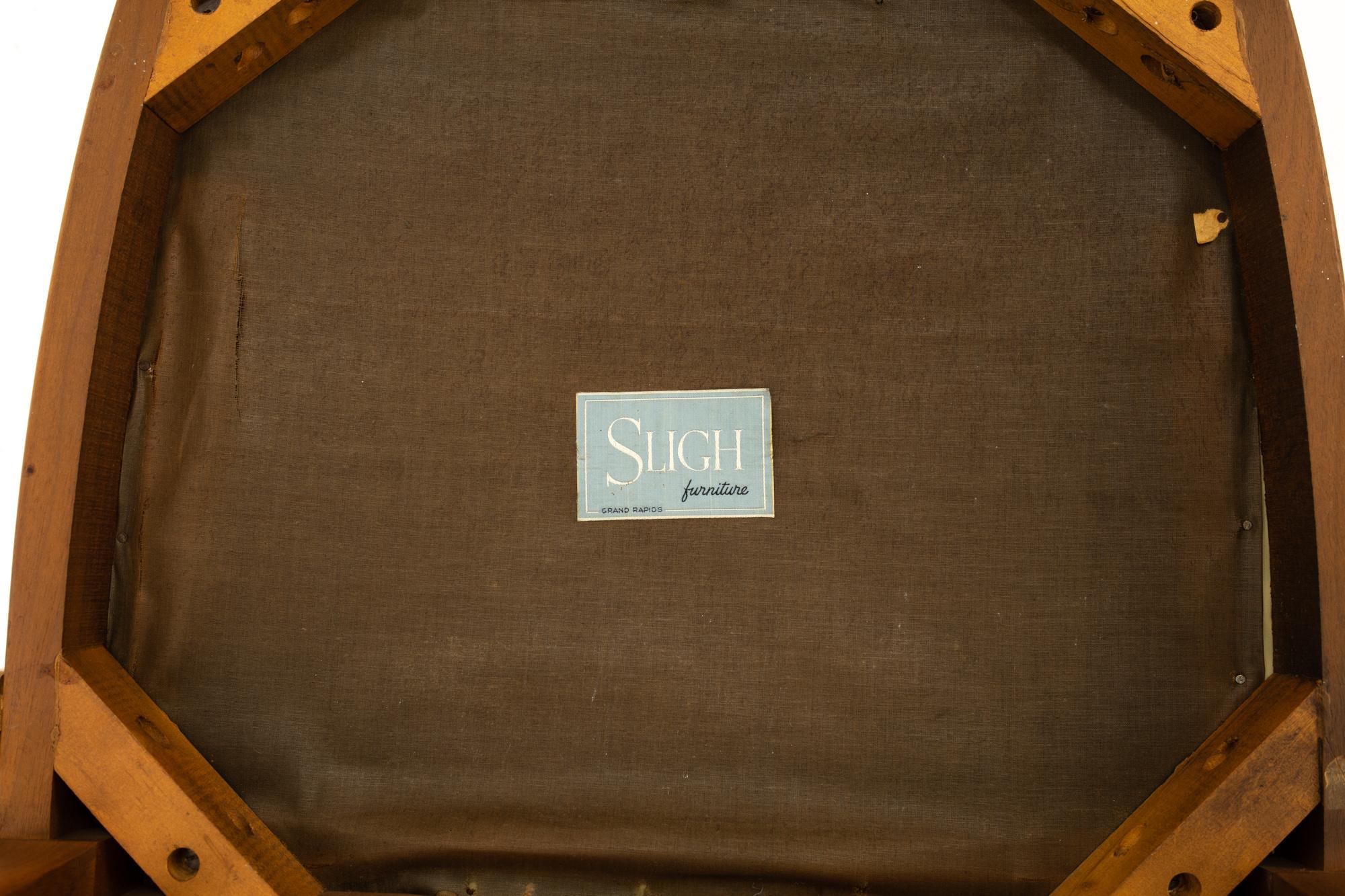 Sligh Furniture Midcentury Dining Chairs, Pair 4