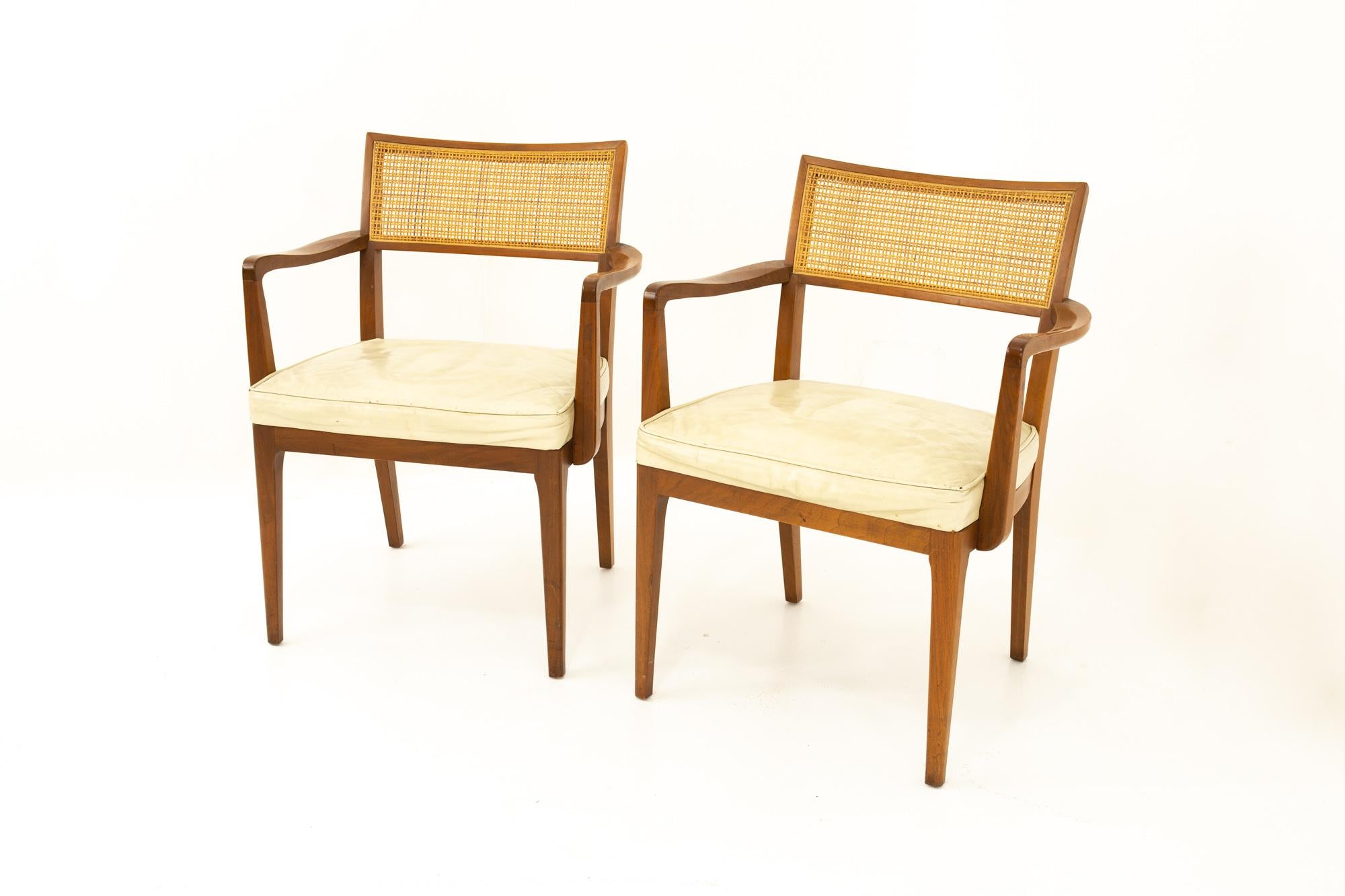 Mid-Century Modern Sligh Furniture Midcentury Dining Chairs, Pair