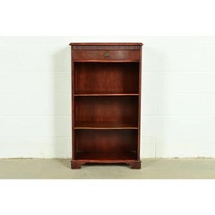 Sligh Furniture Regency Carved Mahogany Bookcase, Circa 1940s