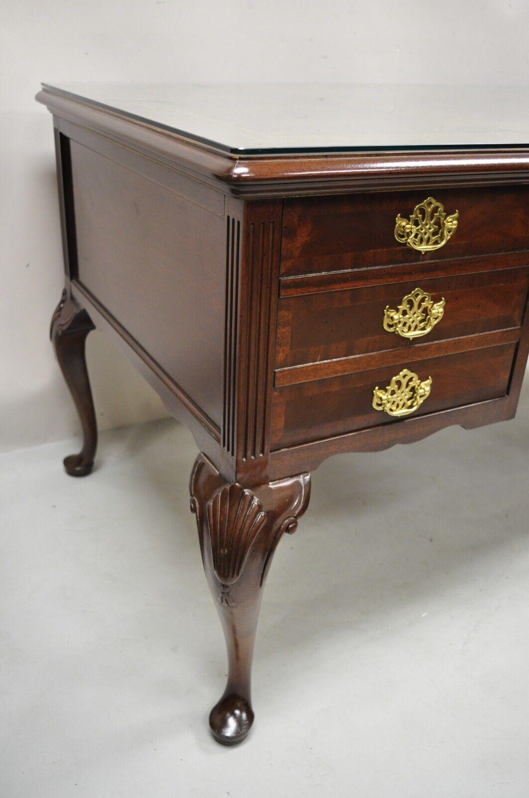 sligh leather top desk