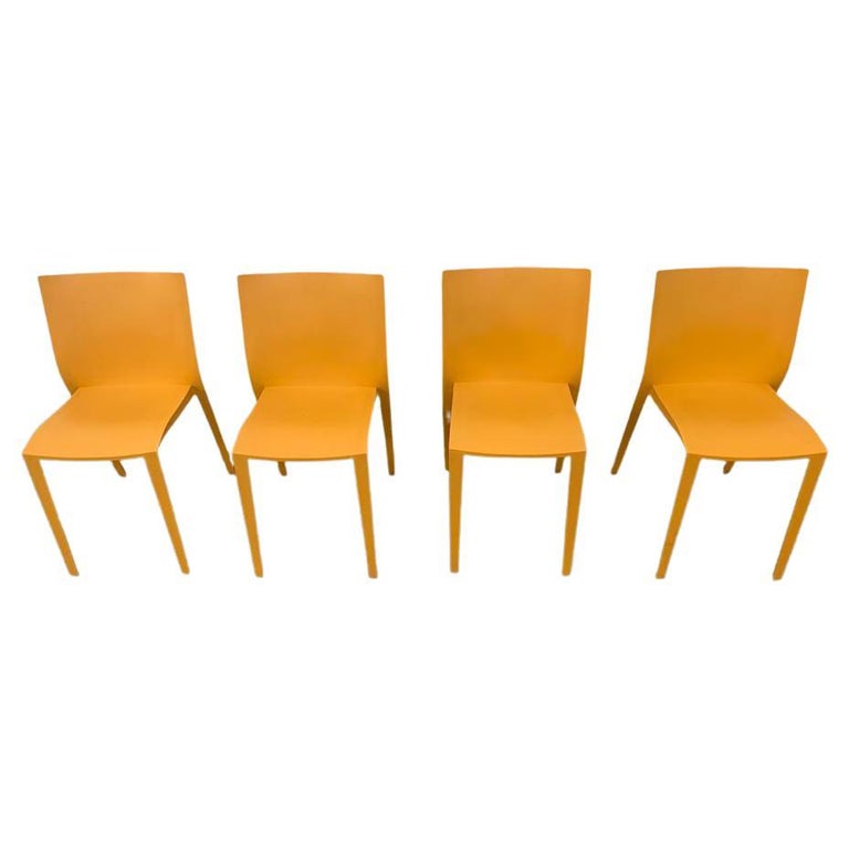 Chaises de salle à manger Slik de Philippe Starck, années 1990, lot de 4 En  vente sur 1stDibs