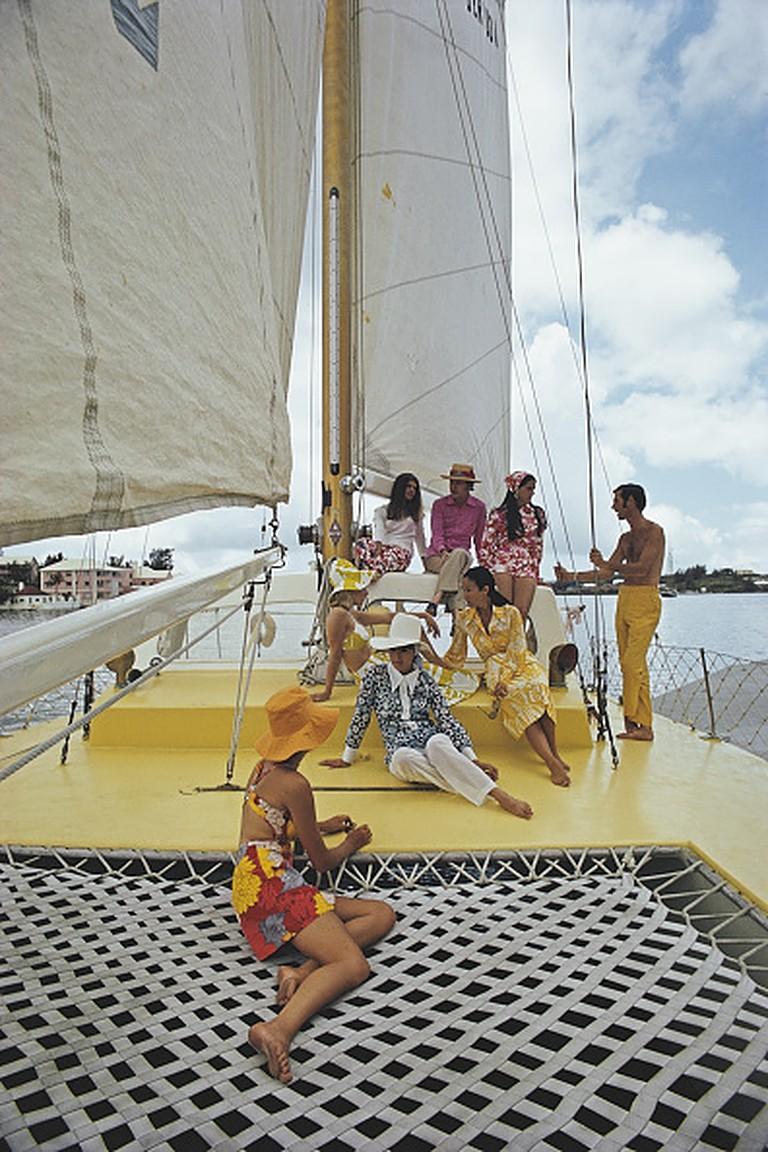A Colorful Crew by Slim Aarons