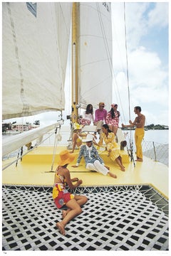 Un équipage coloré 1970 - Slim Aarons Estate Stamped