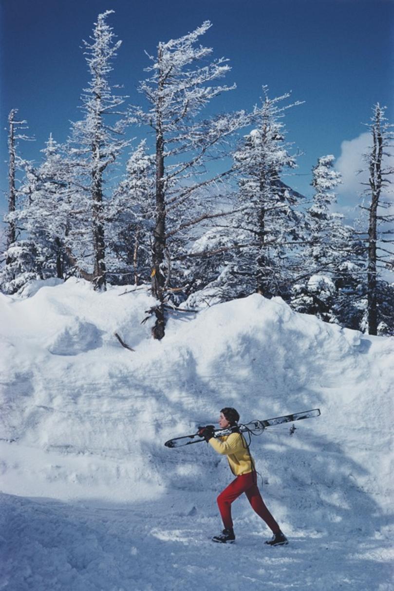 A Skier in Vermont 
1962
by Slim Aarons

Slim Aarons Limited Estate Edition

A skier at the Stowe Mountain Resort, Vermont, USA, March 1962

unframed
c type print
printed 2023
20 × 16 inches - paper size


Limited to 150 prints only – regardless of