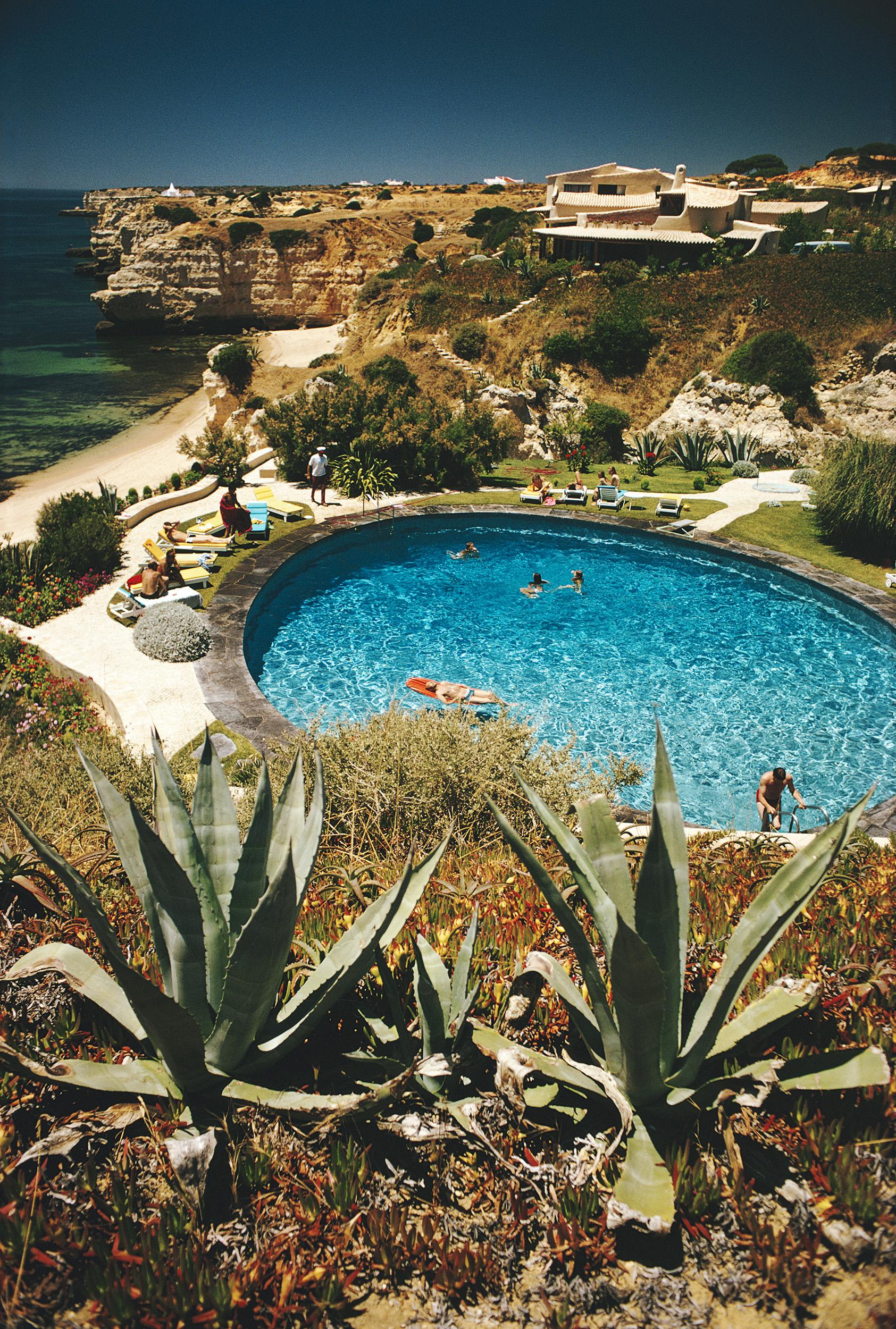 Slim Aarons Color Photograph - Algarve Hotel Pool, Estate Edition